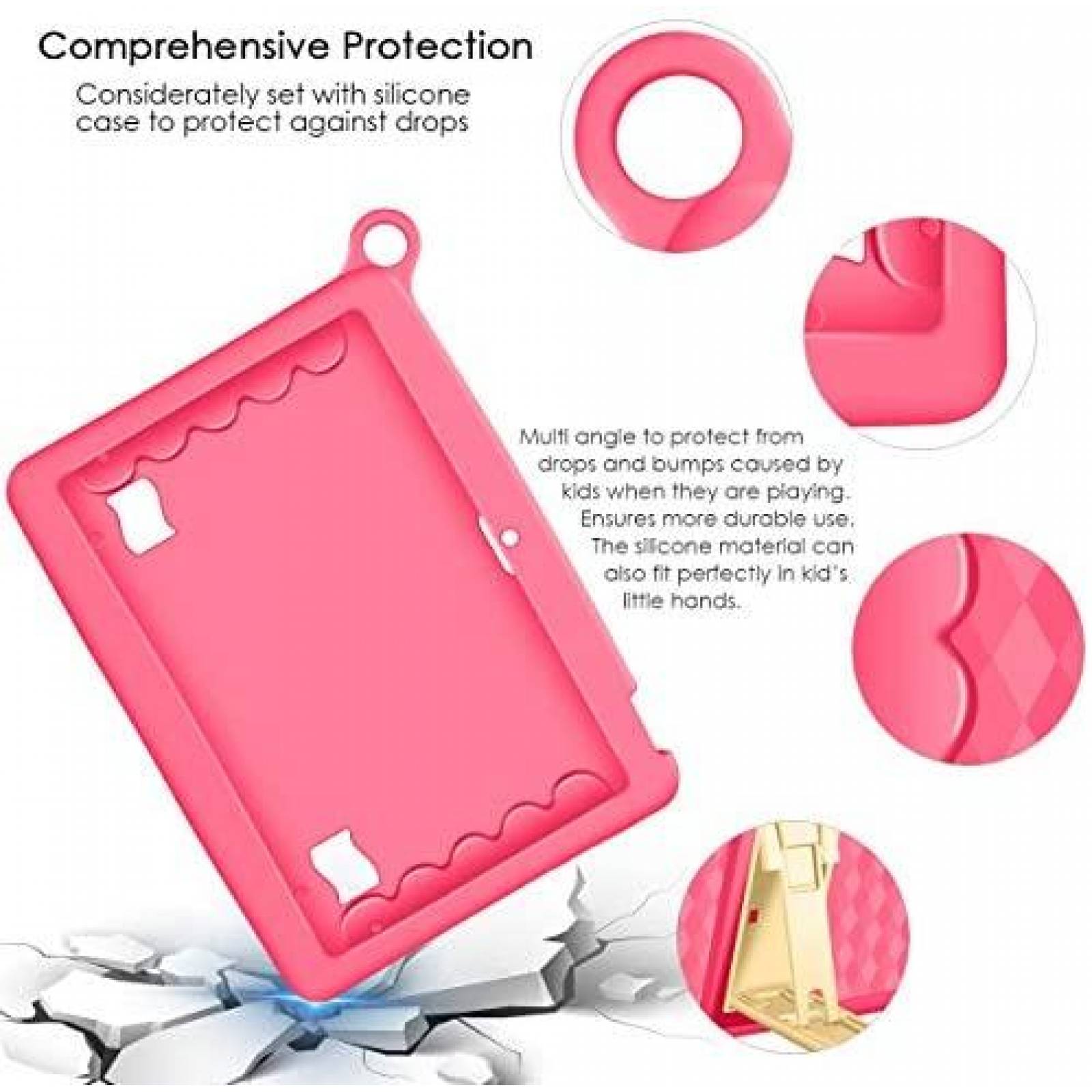 Tableta para nios Kivors 10.1" 2GB 32GB Android 8.1 -Rosa