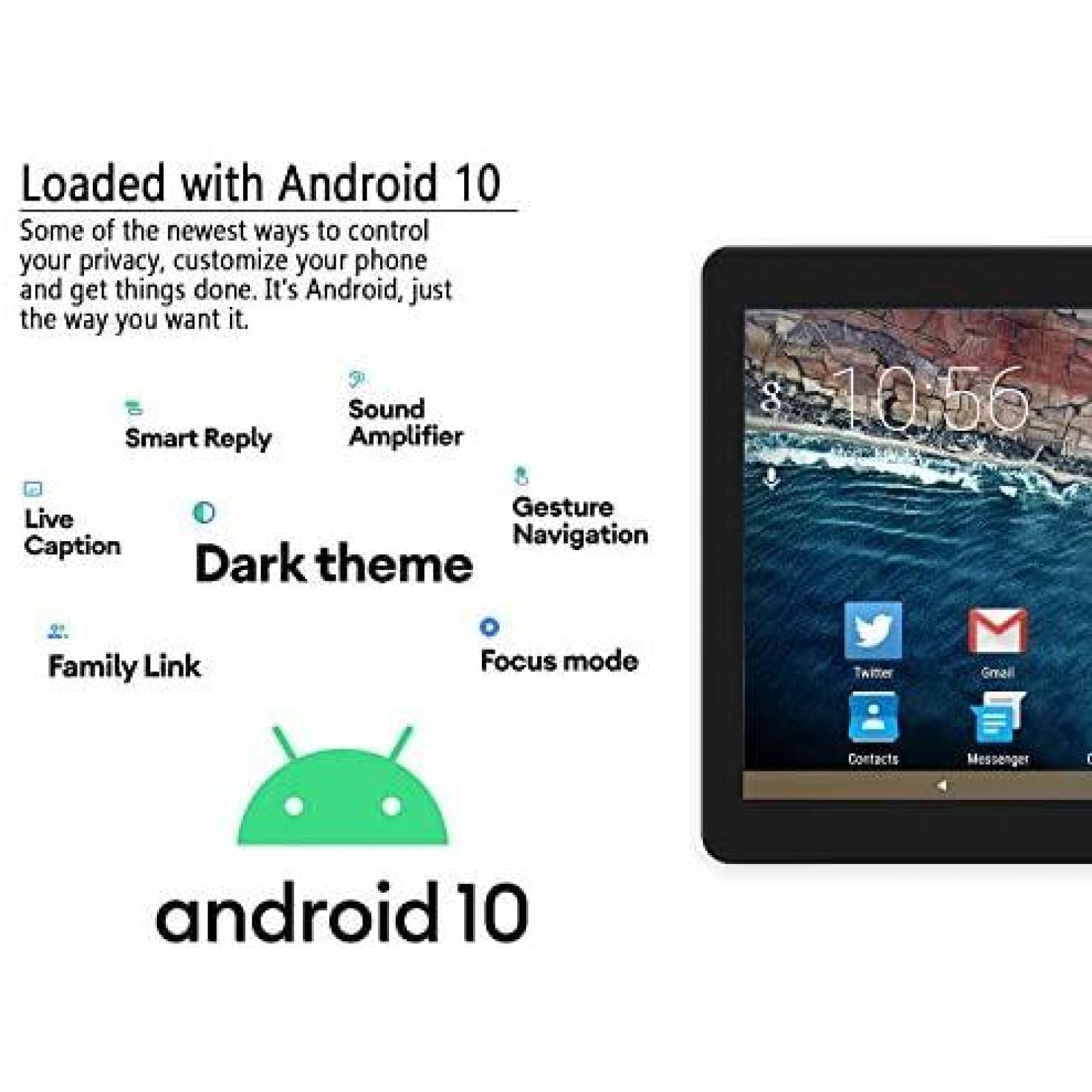 Tablet Azpen Innovate 10 10'' 2GB RAM Bluetooth GPS -Negro