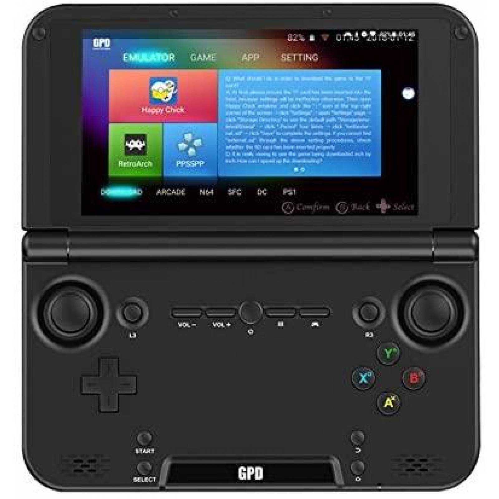 Consola juegos portatiles GPD XD Plus pantalla tactil 5"