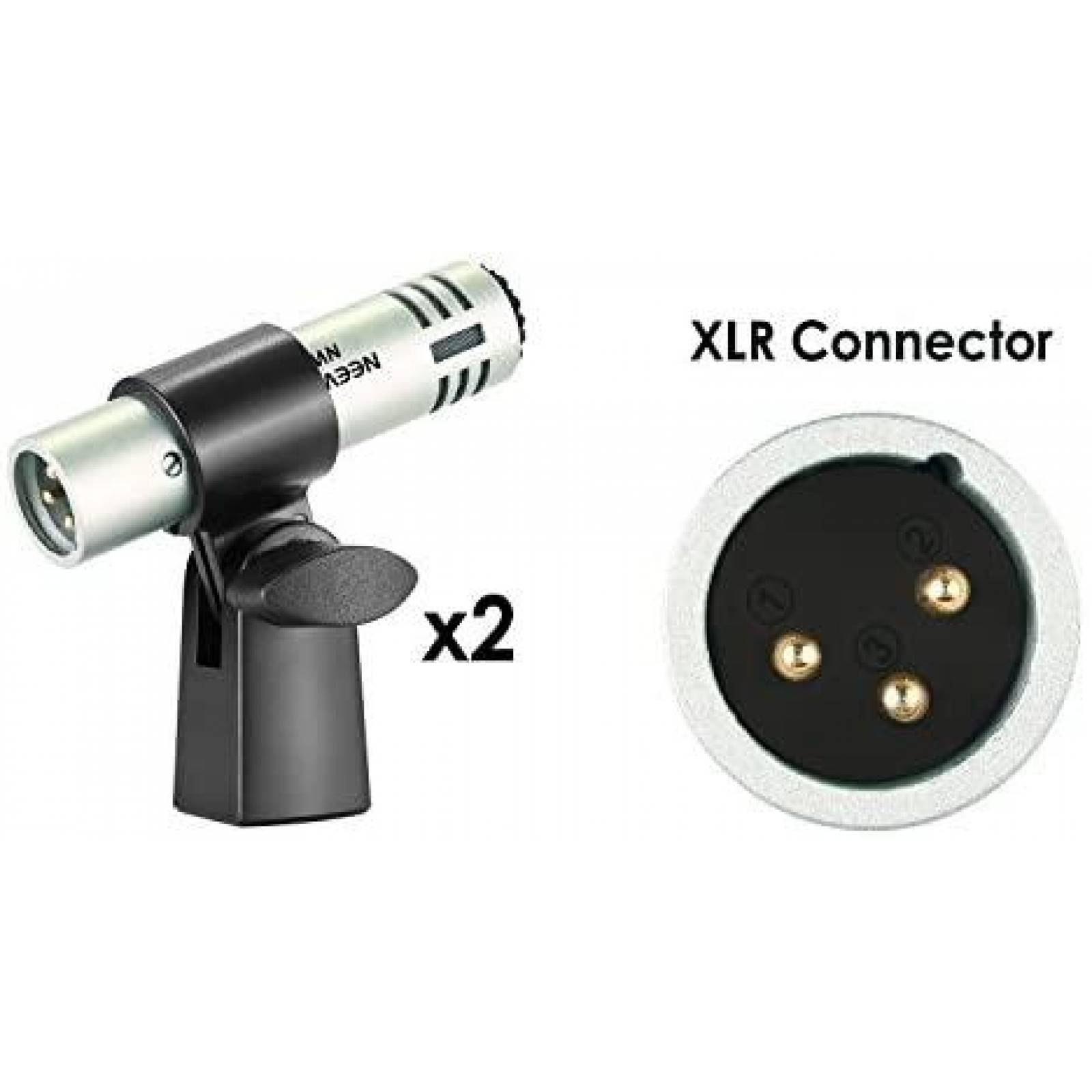 Microfono Neewer NW-7 7 piezas para tambores -Gris