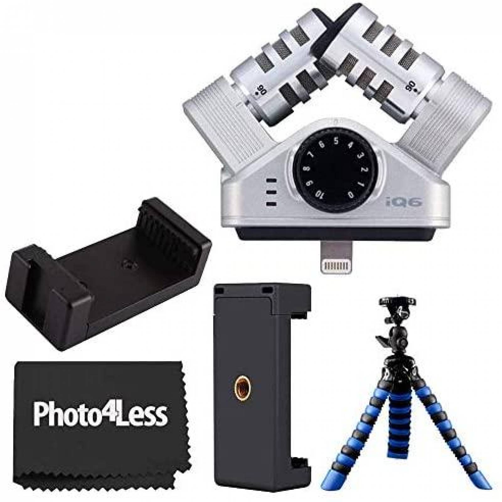 Microfono Zoom iQ6 X/Y Unidireccional + Accesorios -Gris