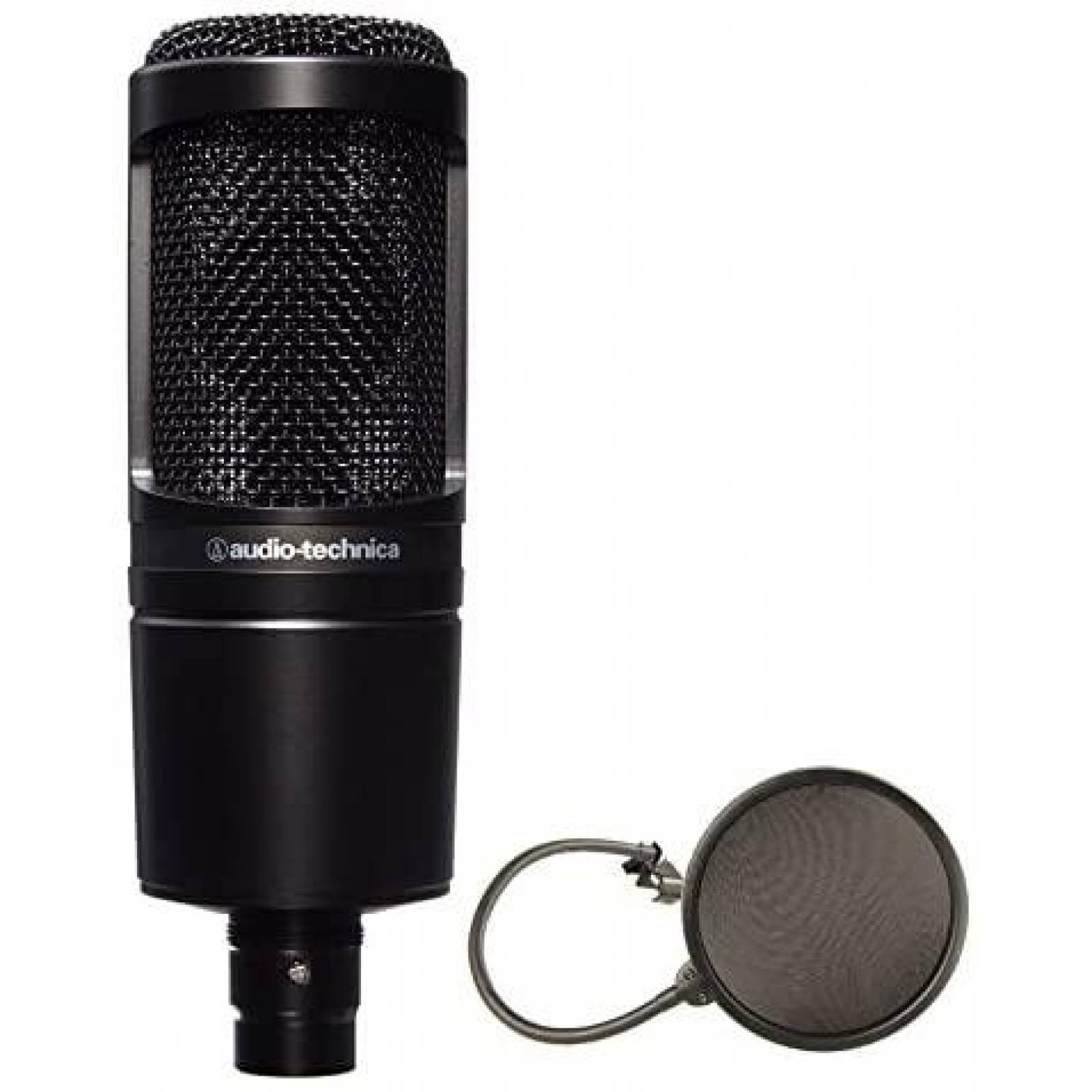 Microfono Audio-Technica AT2020 con Filtro Pop -Negro