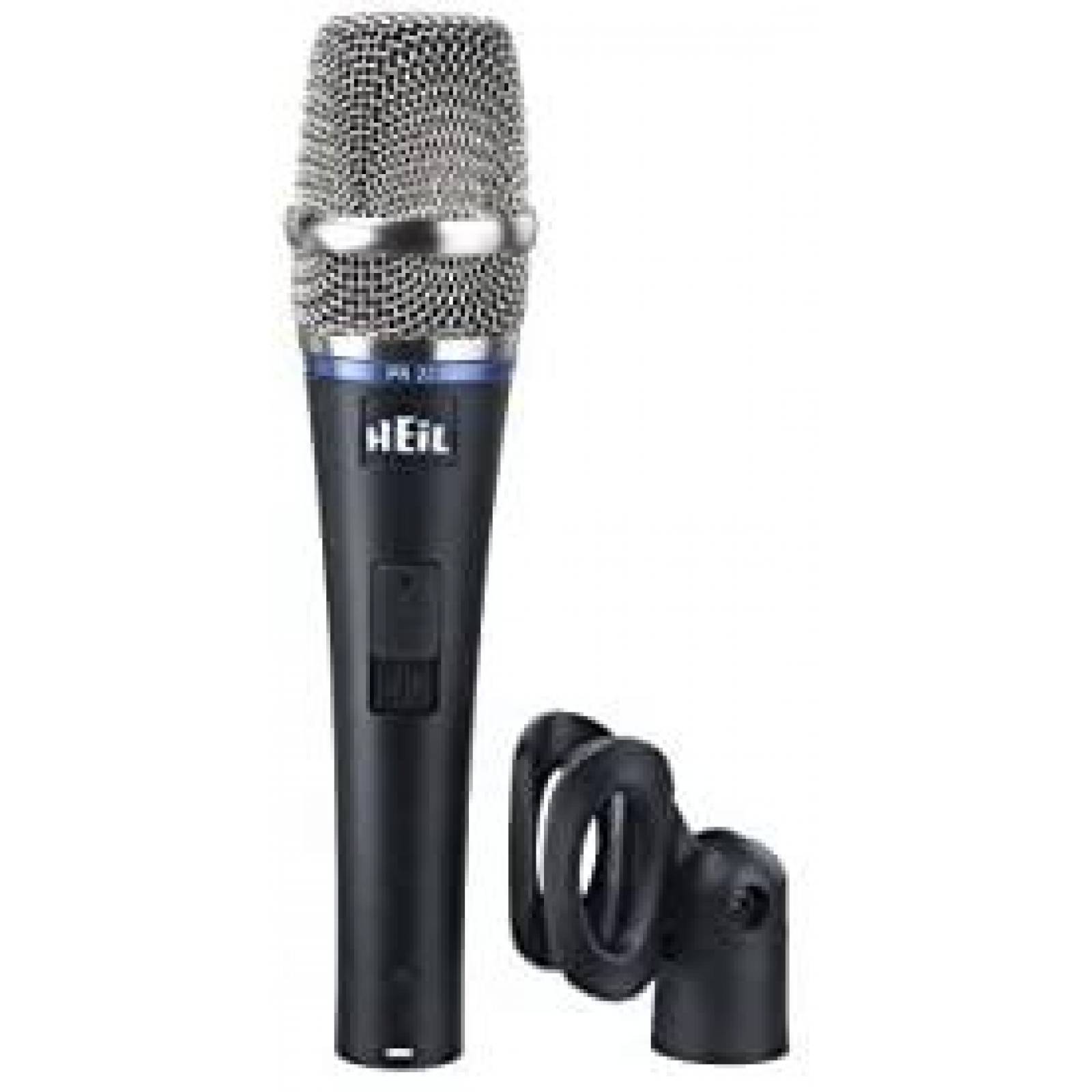 Microfono Dinamico Heil PR-22 XLR con Switch -Negro
