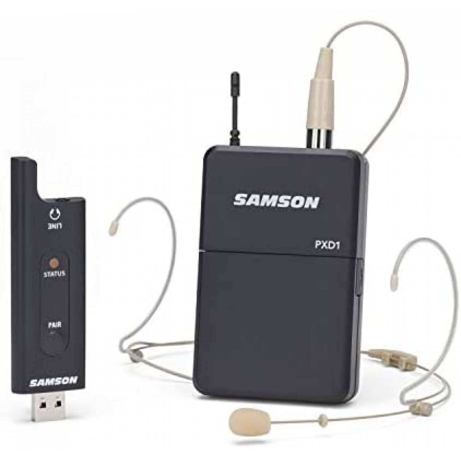 Sistema de Microfono Samson XPD2 Headset Inalambrico USB