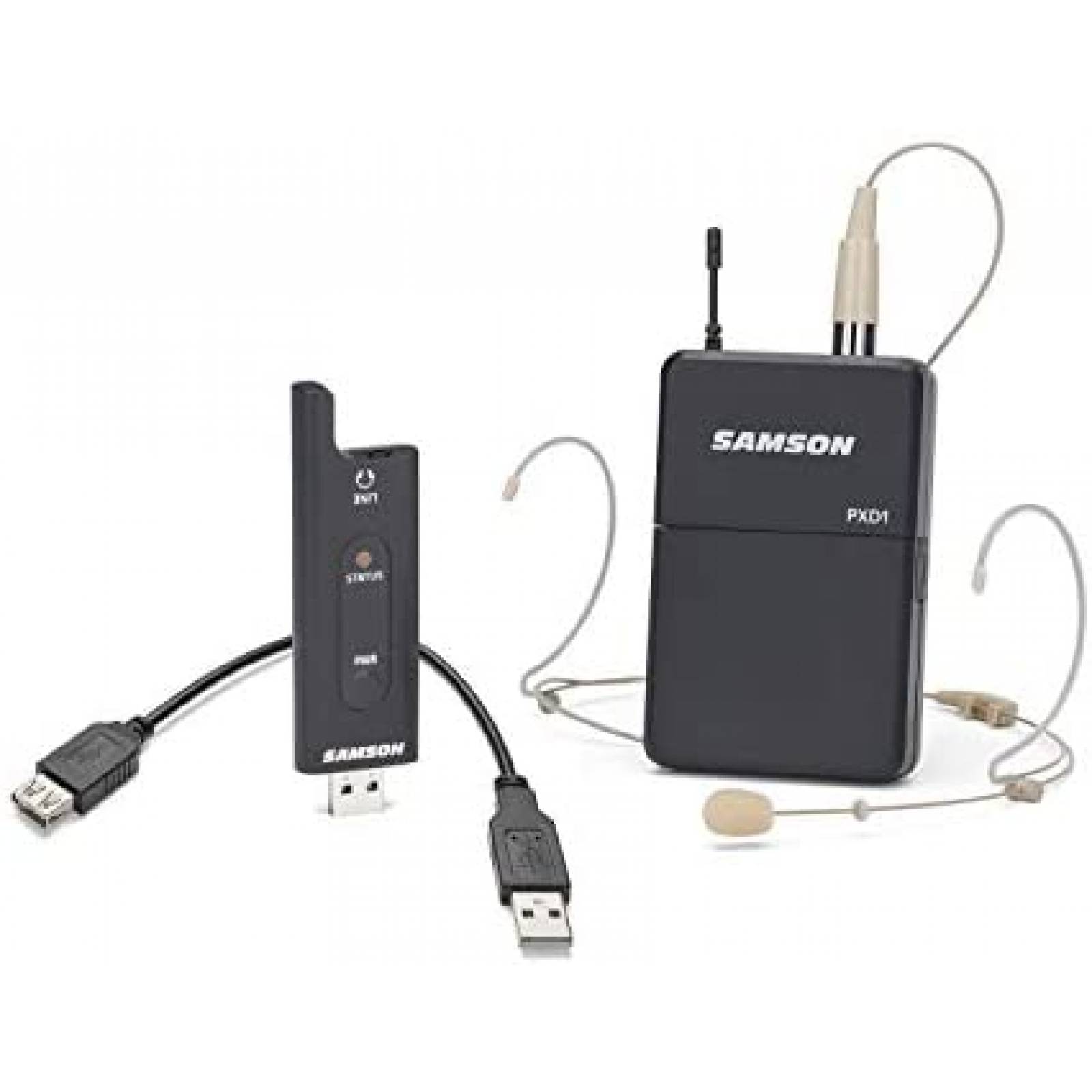 Sistema de Microfono Samson XPD2 Headset Inalambrico USB
