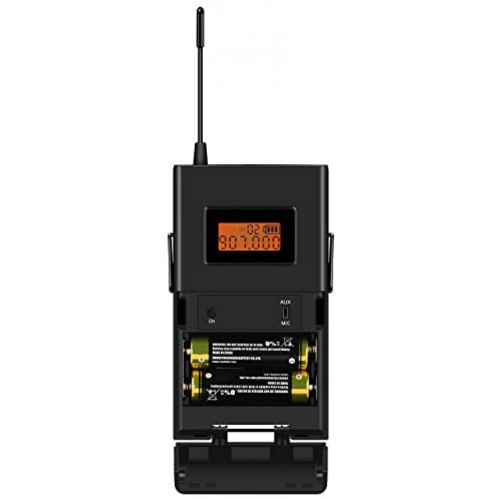 Microfono Anleon 915 mhz 1 Transmisor 1 Receptor -Negro