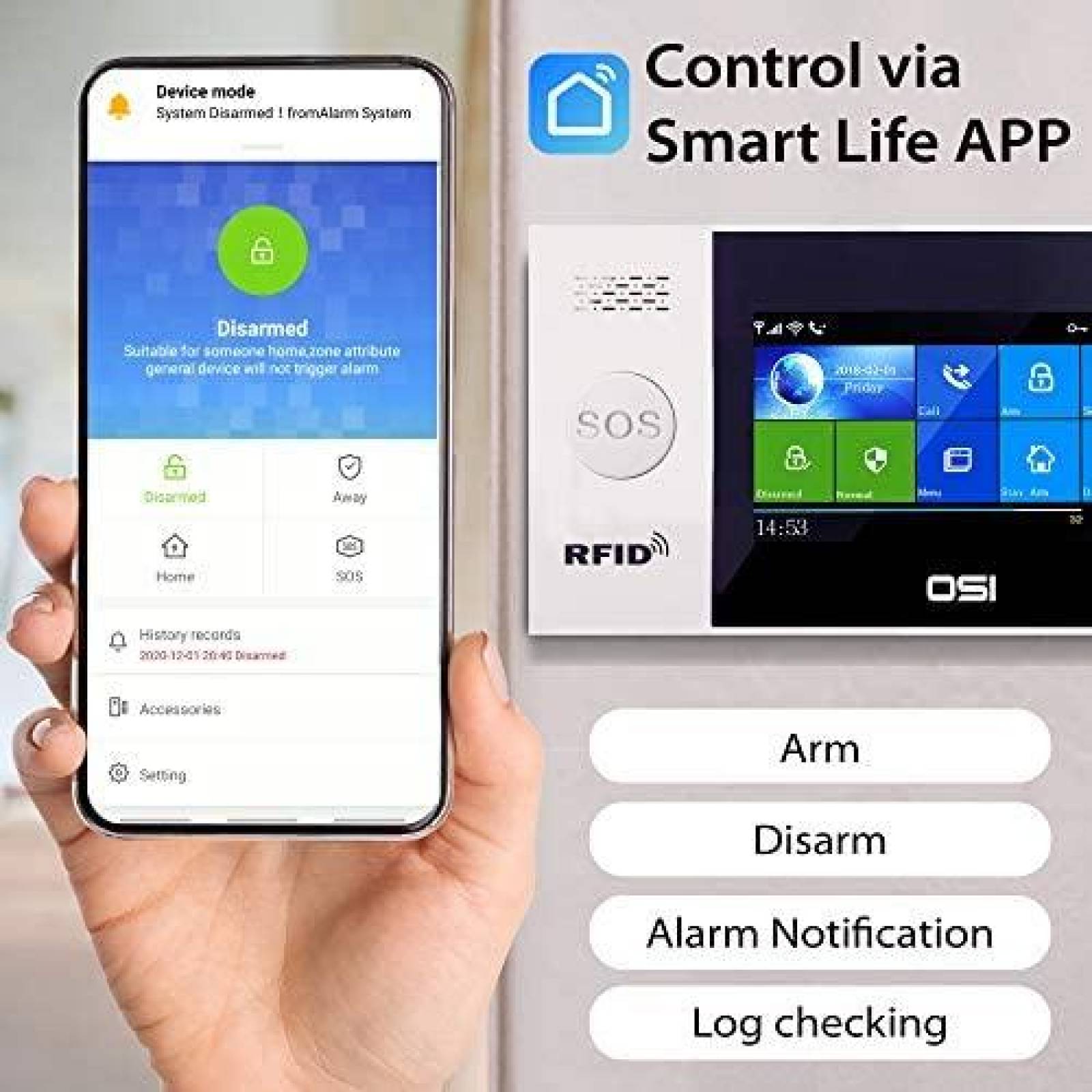 Sistema de Alarma OSI de Seguridad Inteligente OSI WiFi