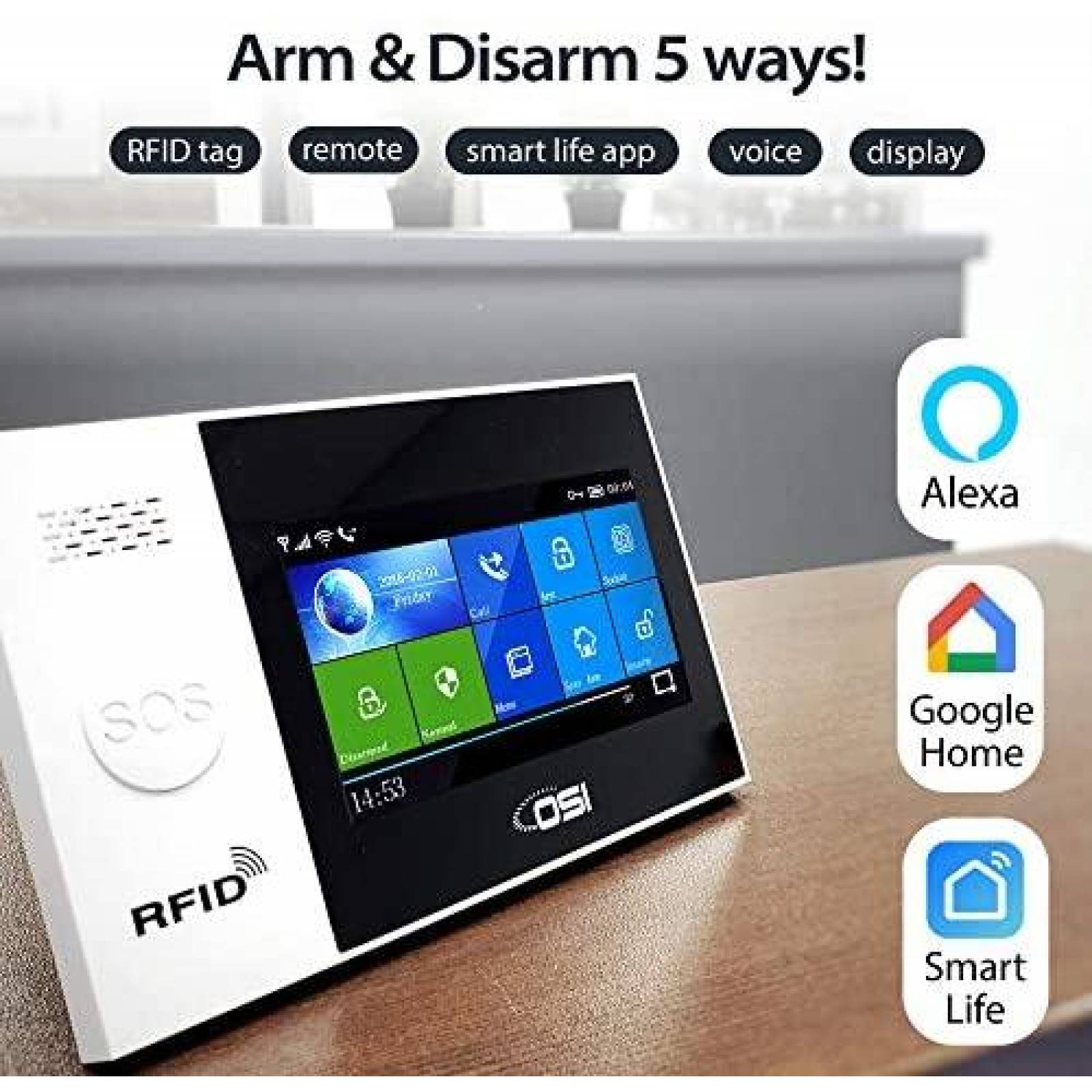 Sistema de Alarma OSI de Seguridad Inteligente OSI WiFi