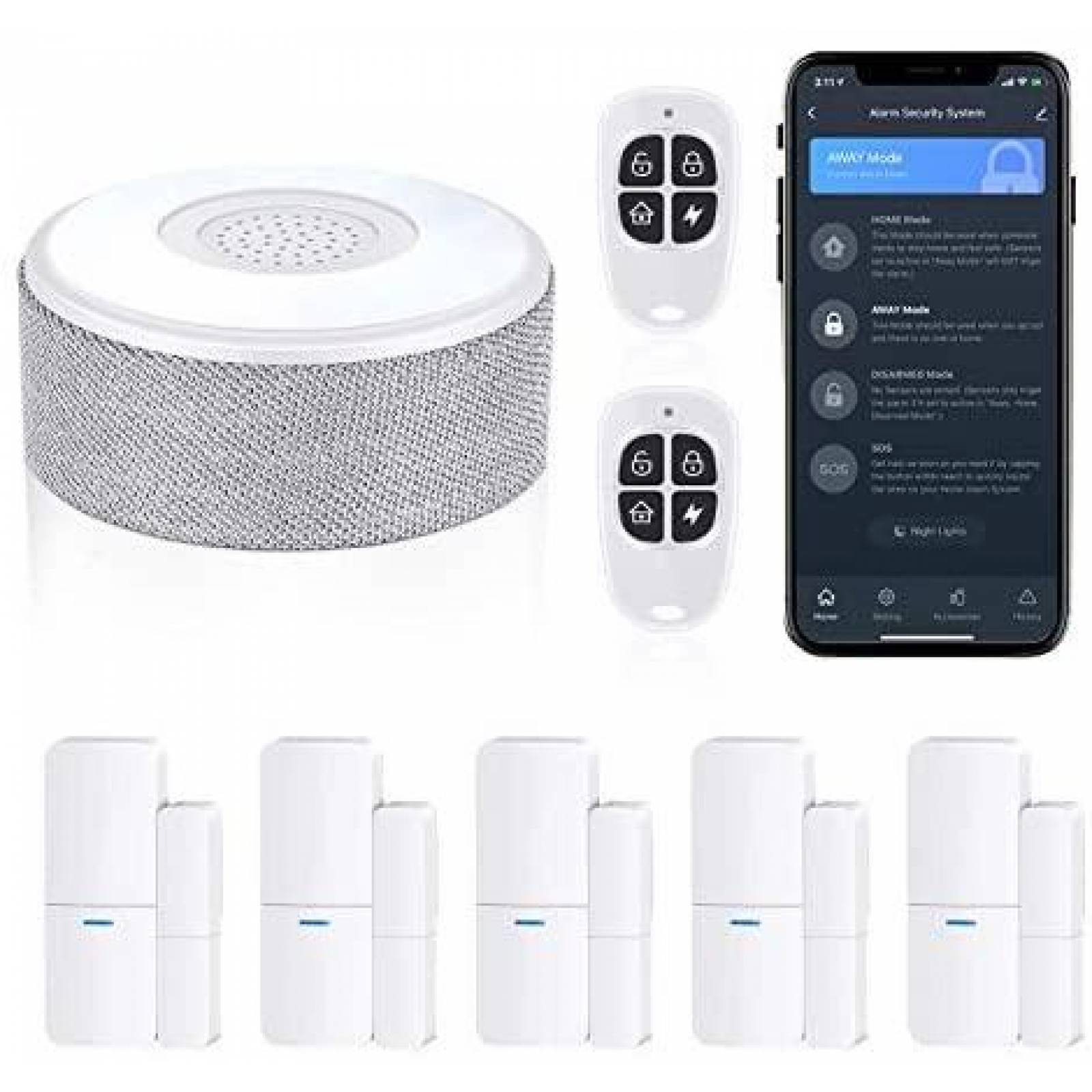 Sistema de Seguridad tolviviov Kit de Sensores y Alarma