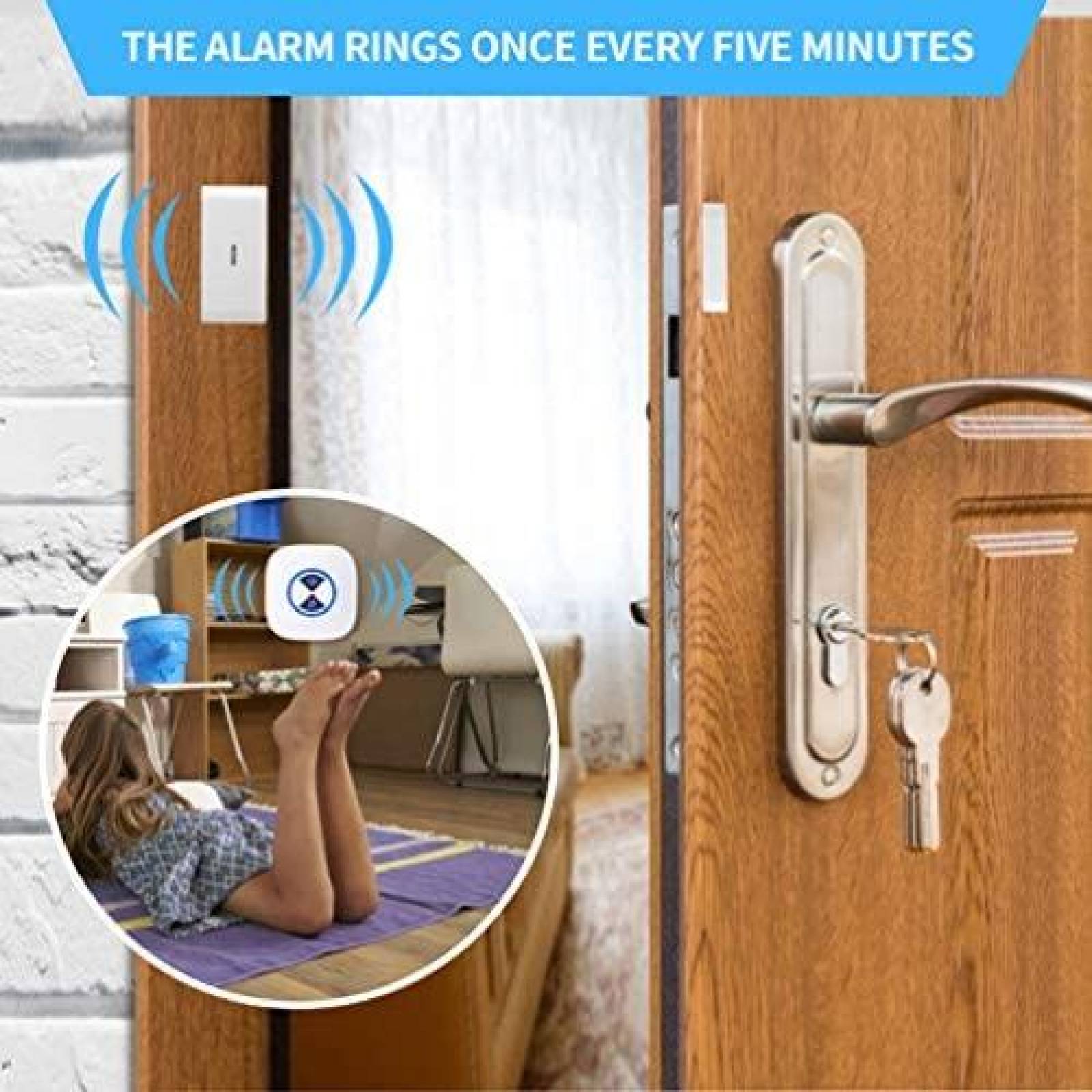 Timbre de Puerta DATONTEN Sensor de Seguridad Inalambrico