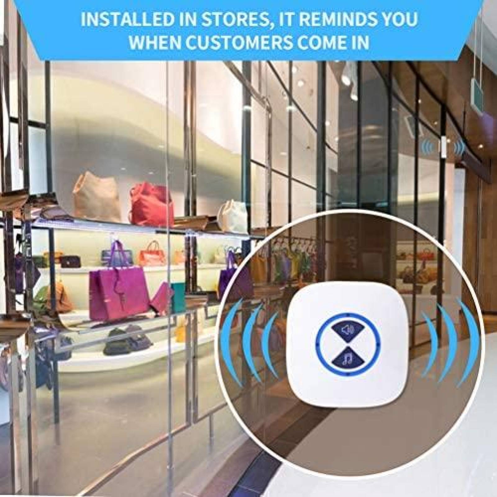 Timbre de Puerta DATONTEN Sensor de Seguridad Inalambrico