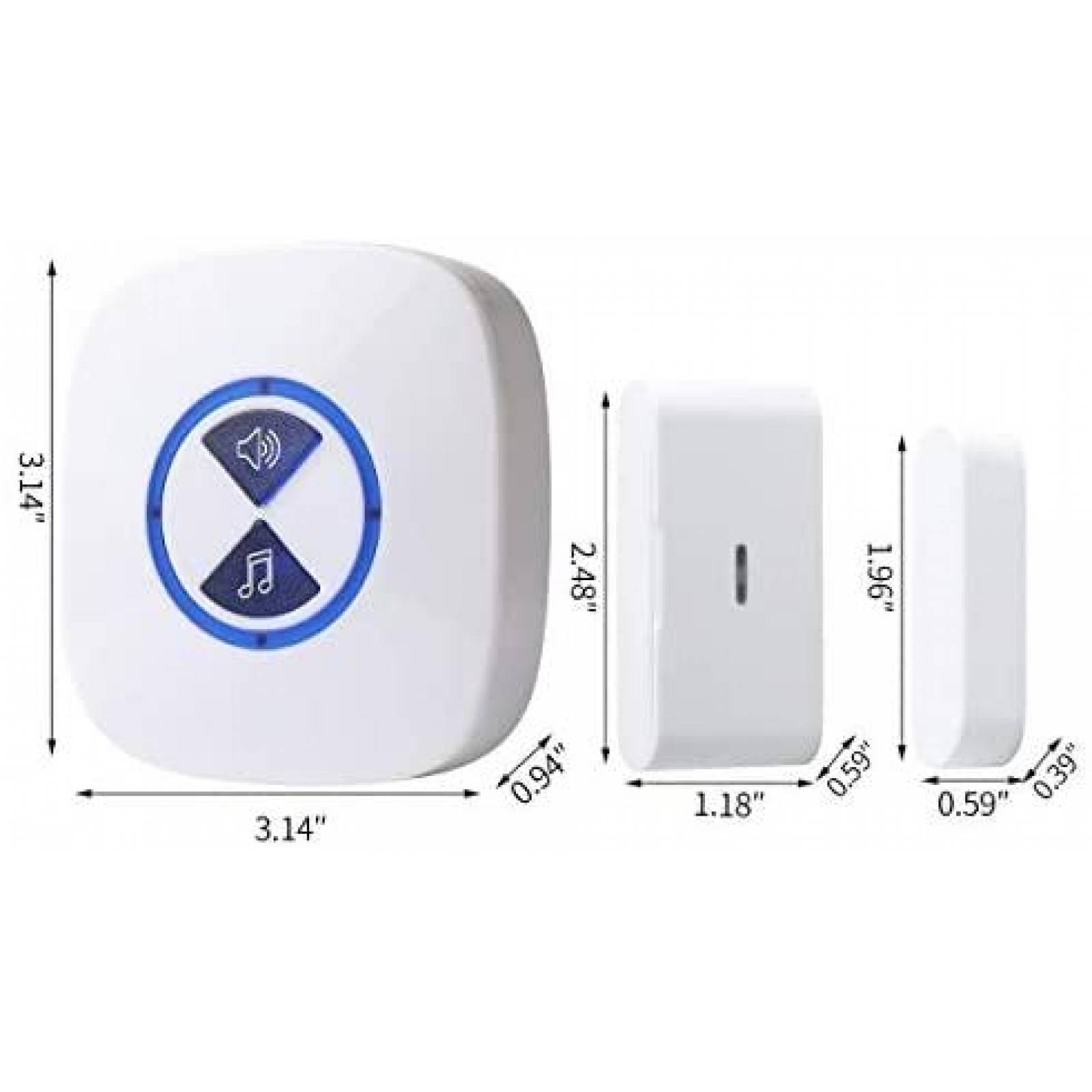 Timbre de Puerta DATONTEN Sensor de Seguridad Inalambrico