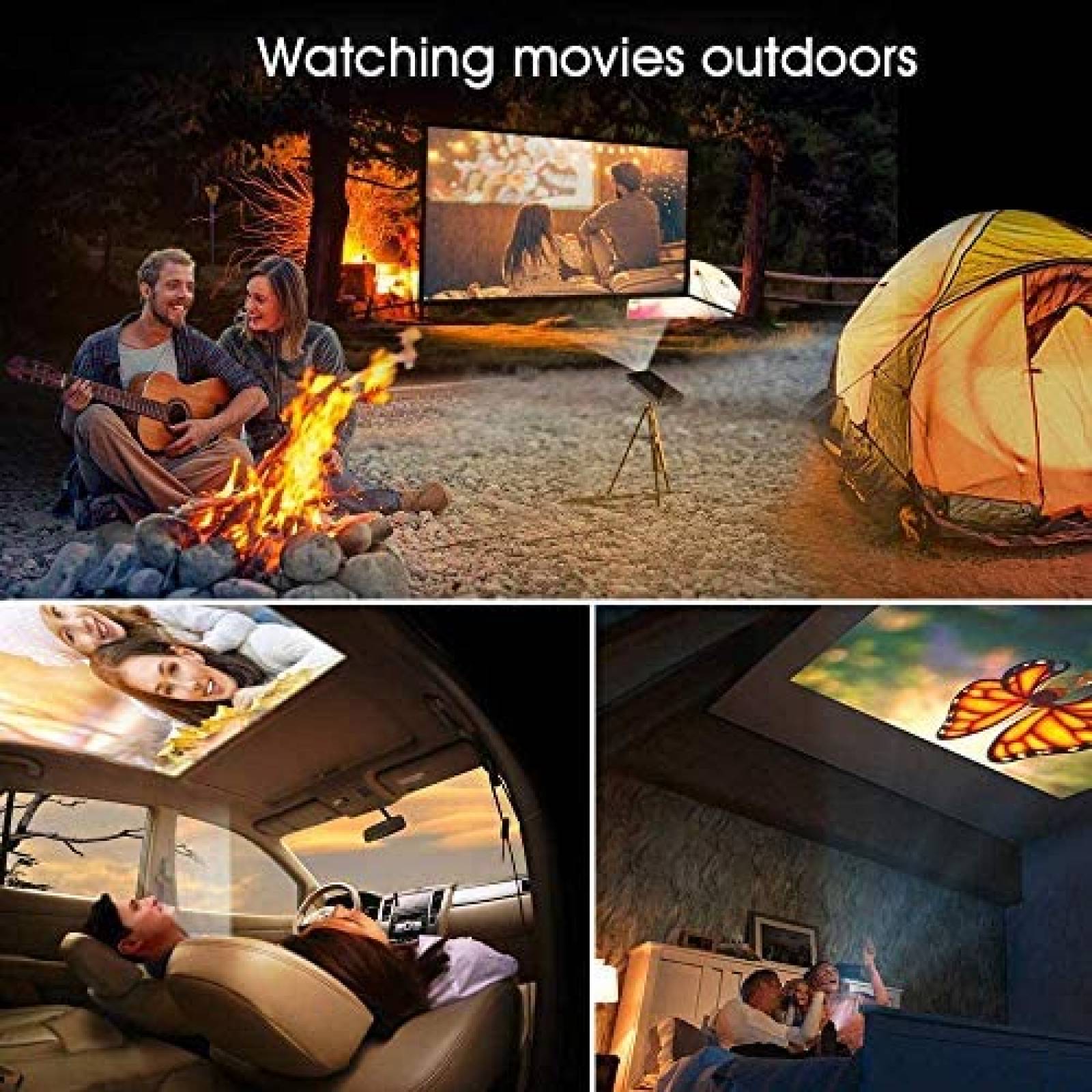 Proyector OTHA D5 Pico Pocket FHD 1080P Portatil Inalambrico