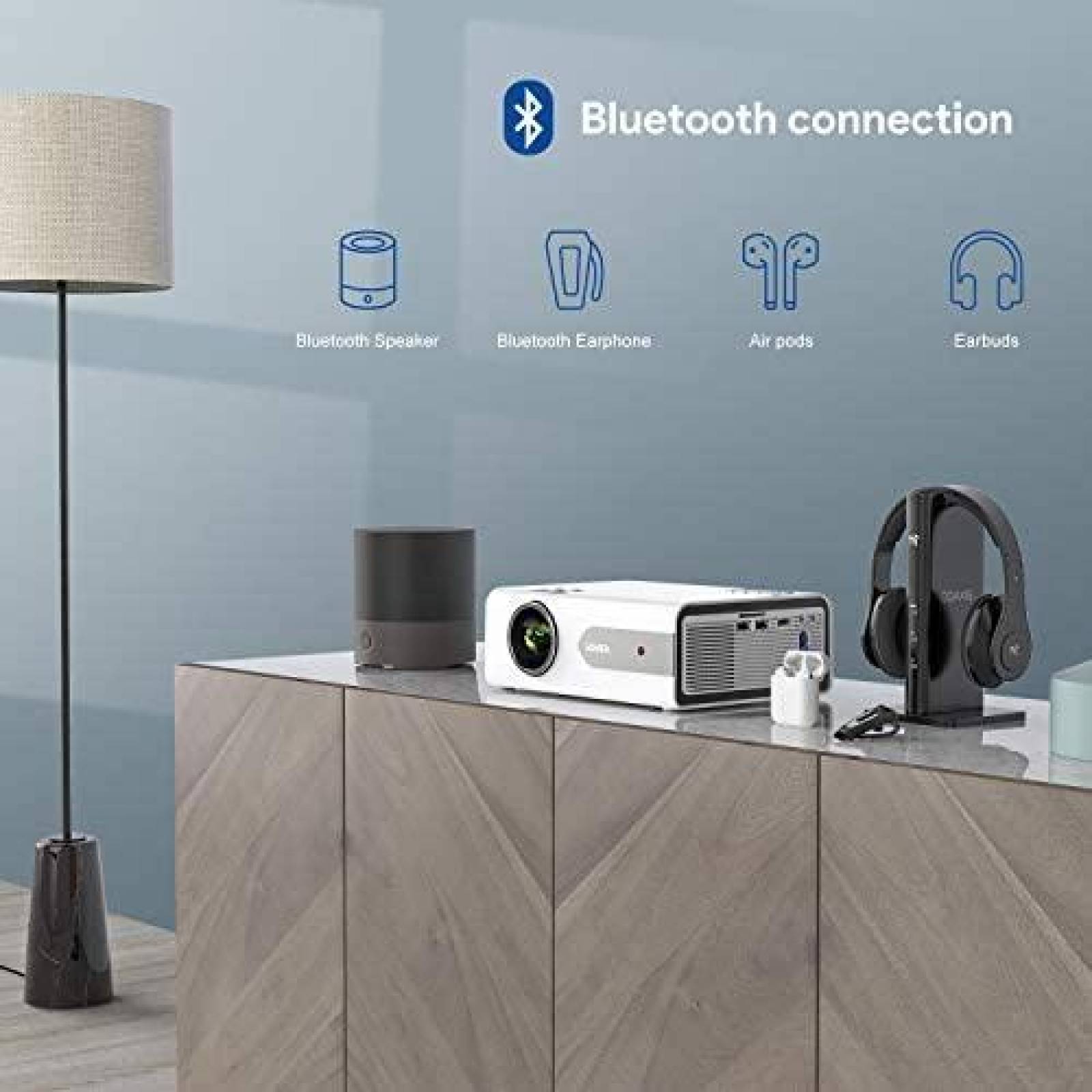 Proyector Yaber V3 FHD LED LCD 5500 Lux Portatil Bluetooth