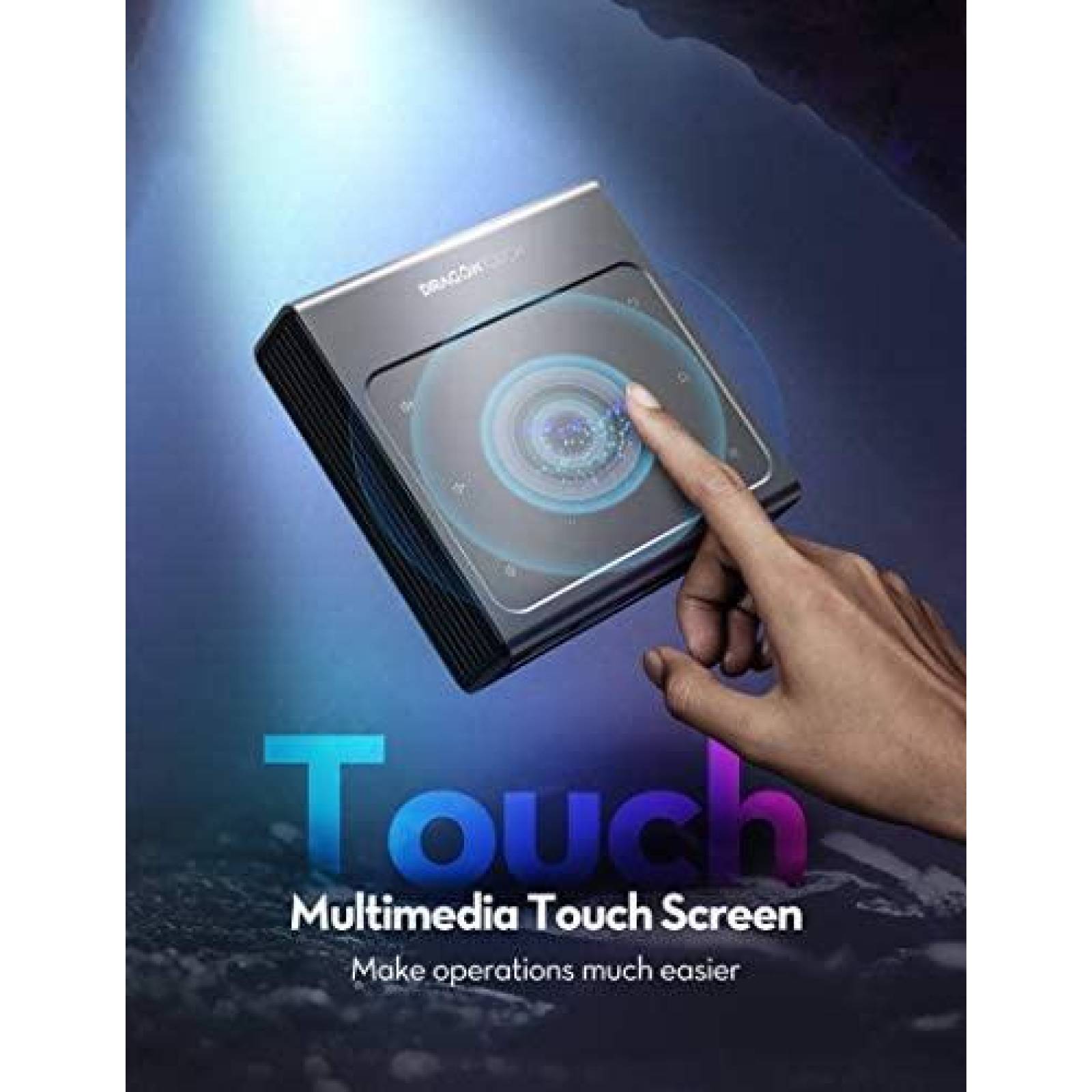 Mini Projector Dragon Touch Z1 150 ANSI Lumen 1080P Portatil