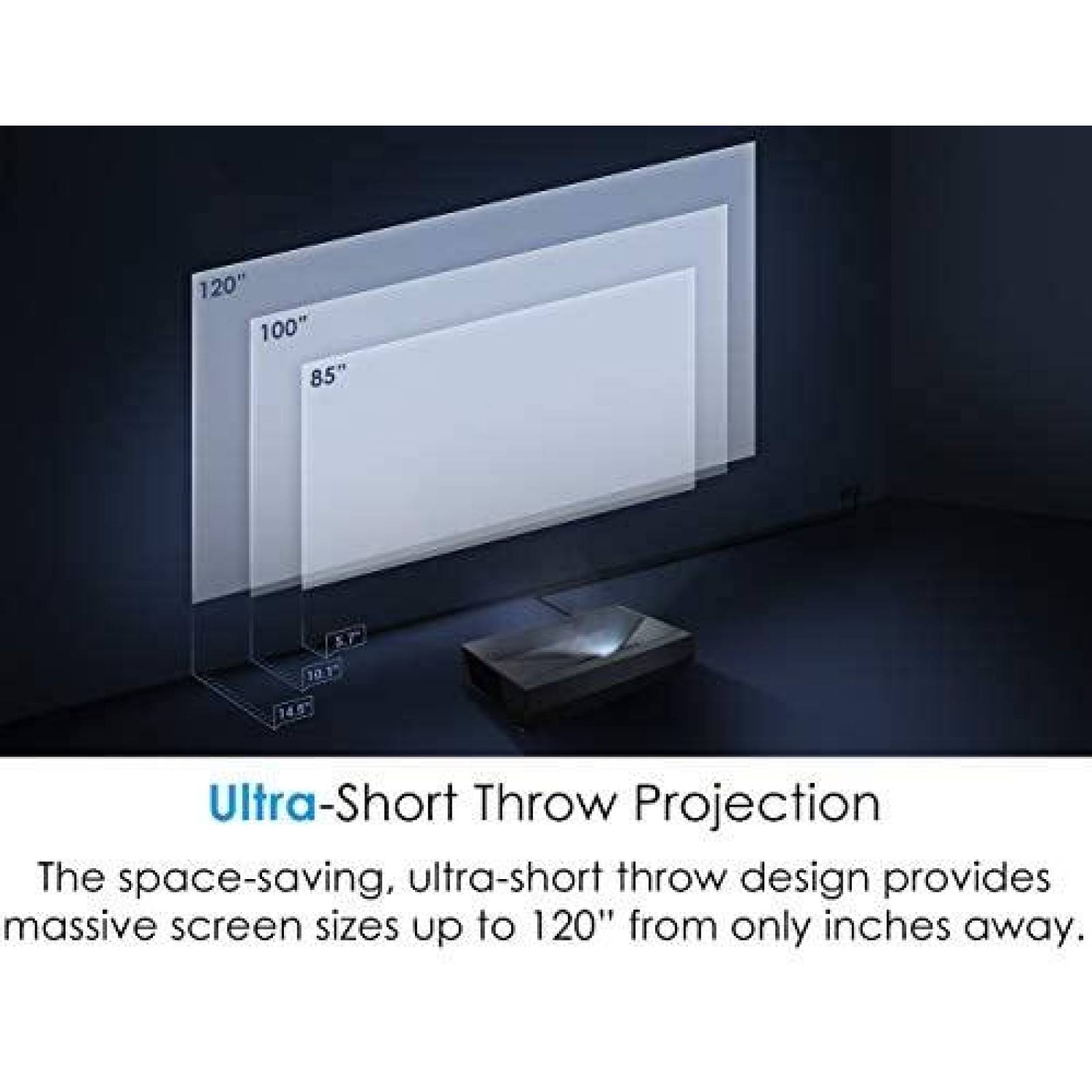 Proyector Optoma CinemaX P1 4K UHD 3000 Lumenes -Negro