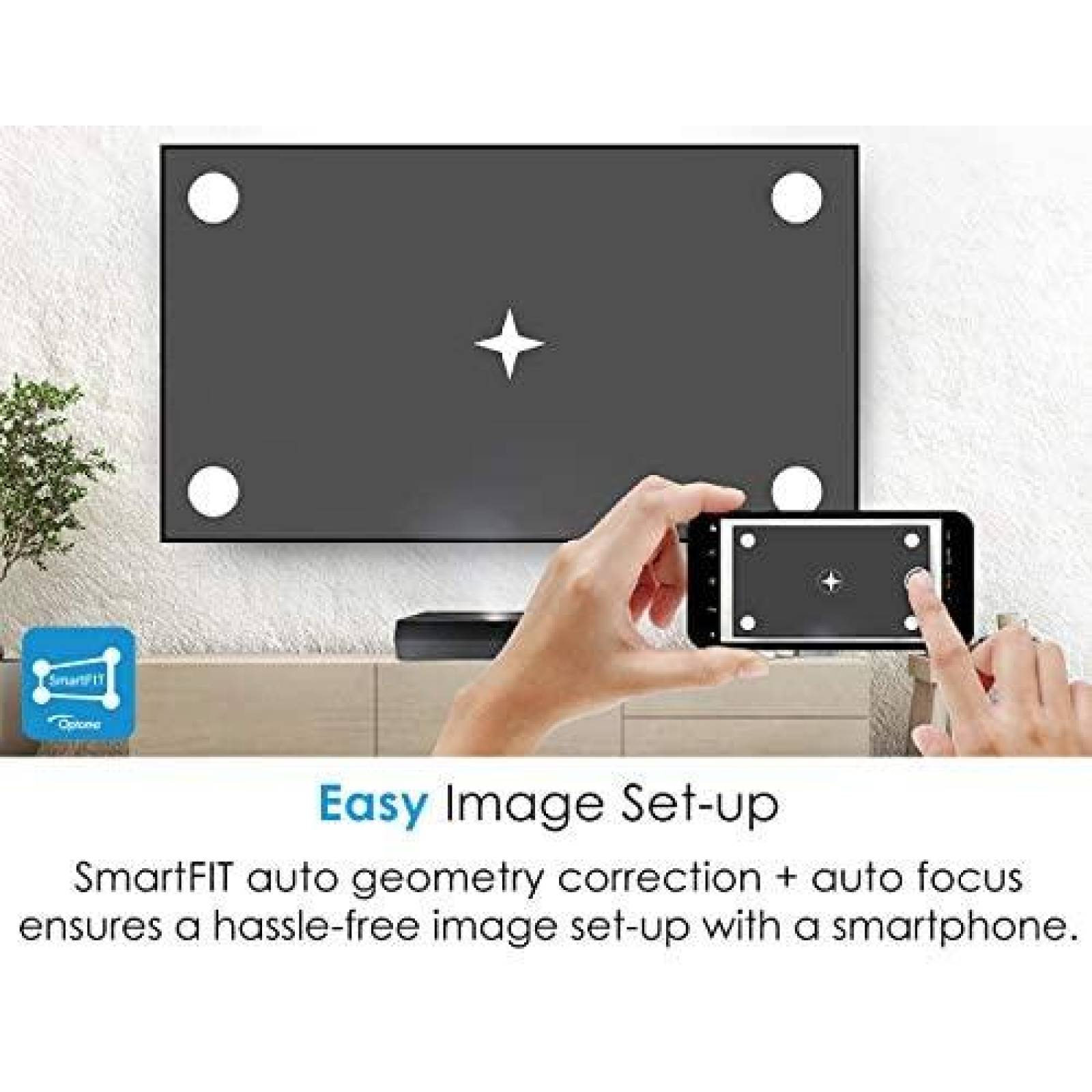 Proyector Optoma CinemaX P1 4K UHD 3000 Lumenes -Negro