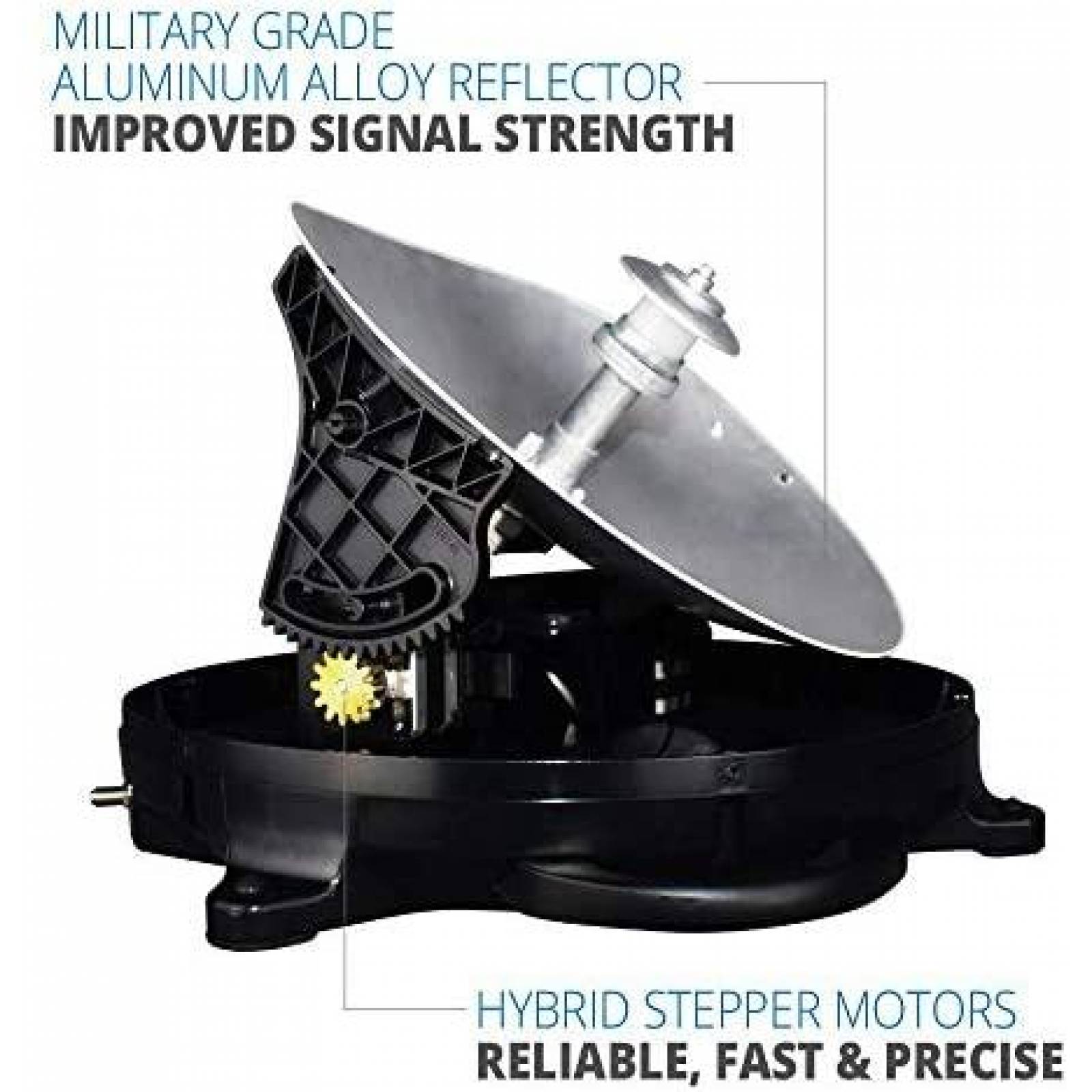 Antena Satelital Winegard Dish Playmaker Dual -Negro