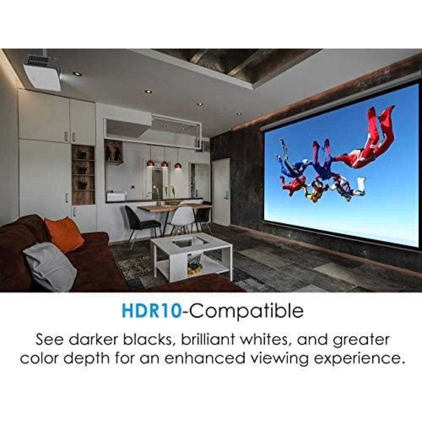 Proyector Optoma UHD60 4K UHD 3000 Lumenes HDMI -Blanco