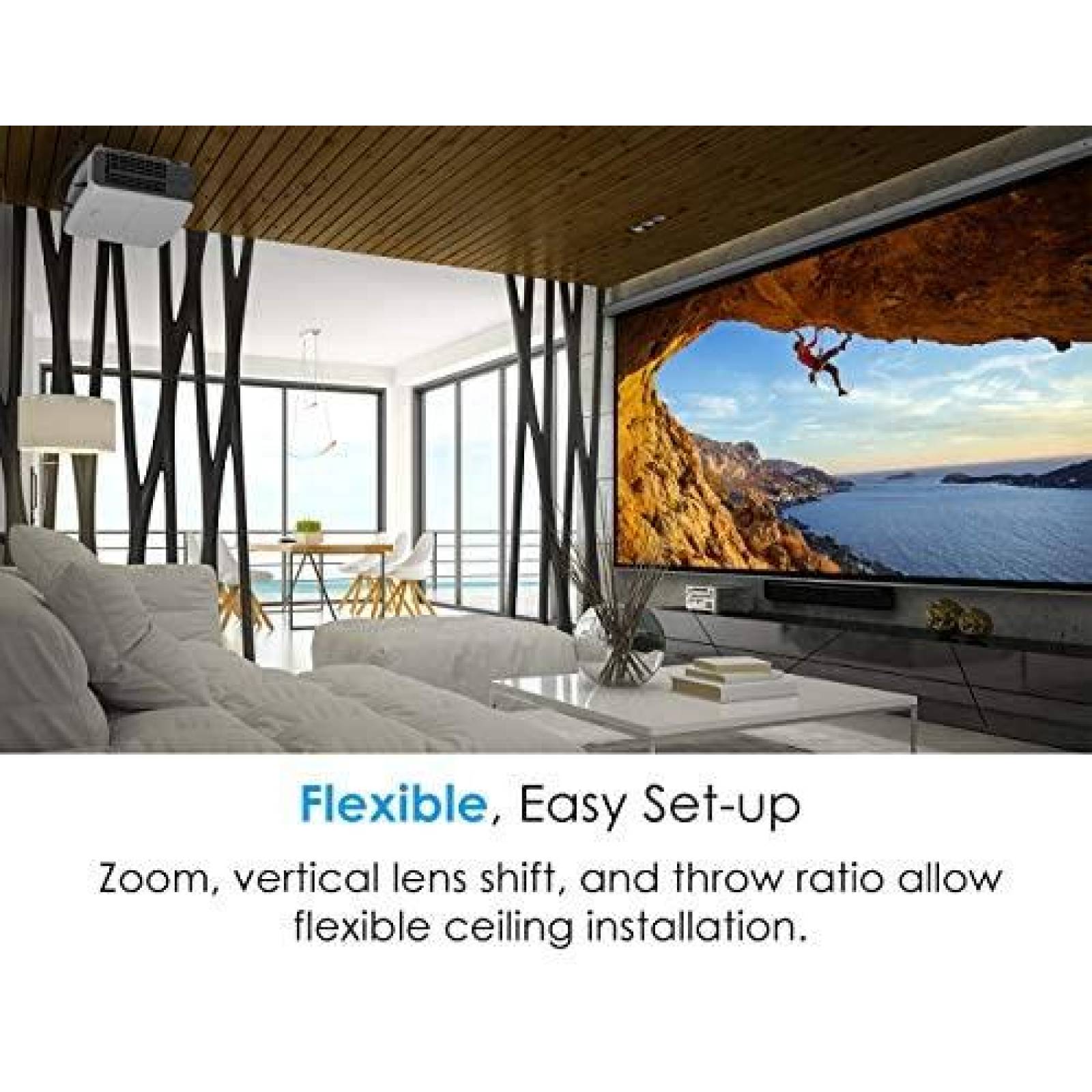 Proyector Optoma UHD60 4K UHD 3000 Lumenes HDMI -Blanco