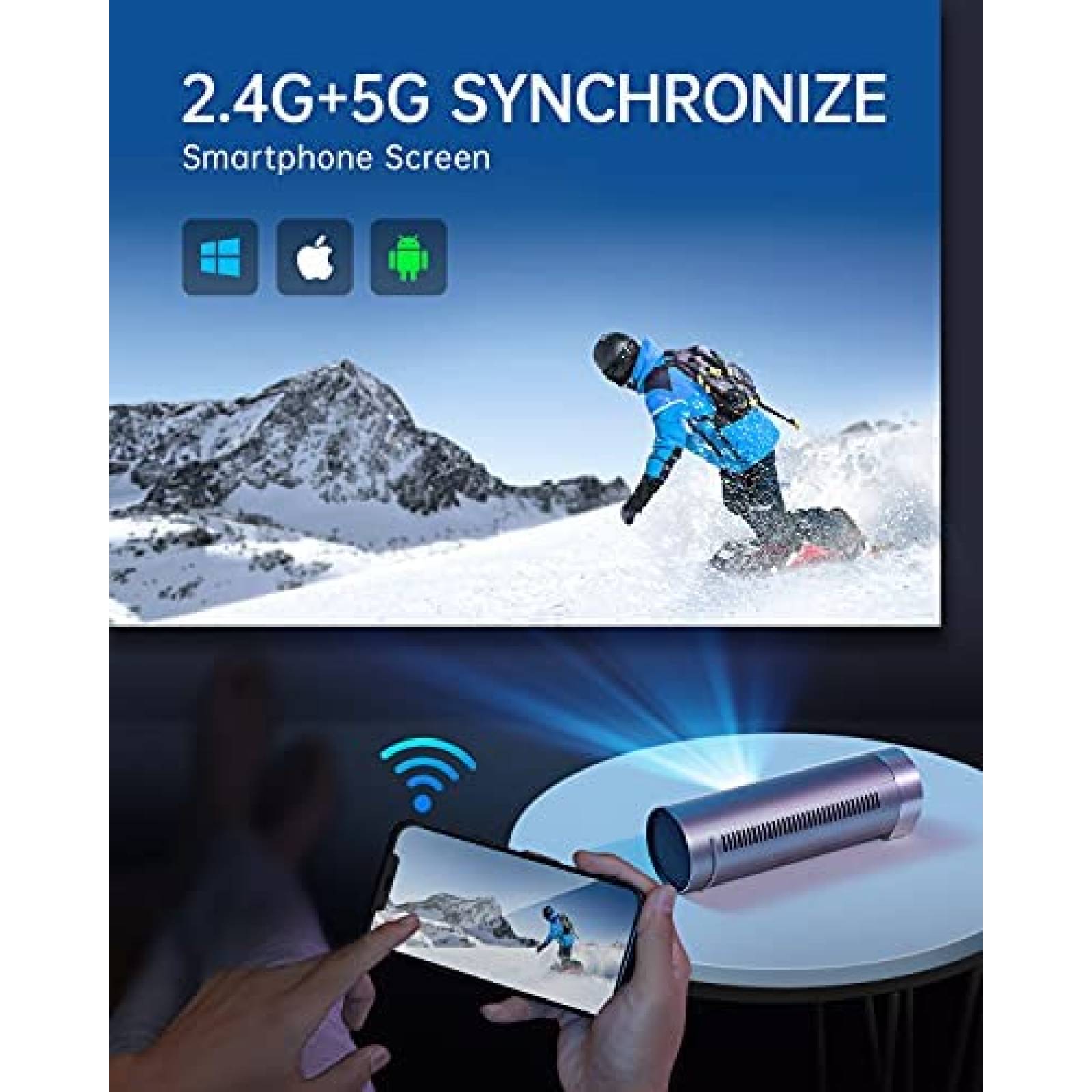 Proyector JMGO Explorer 380 Lumens Wi-Fi 3D FHD 1080P 4K