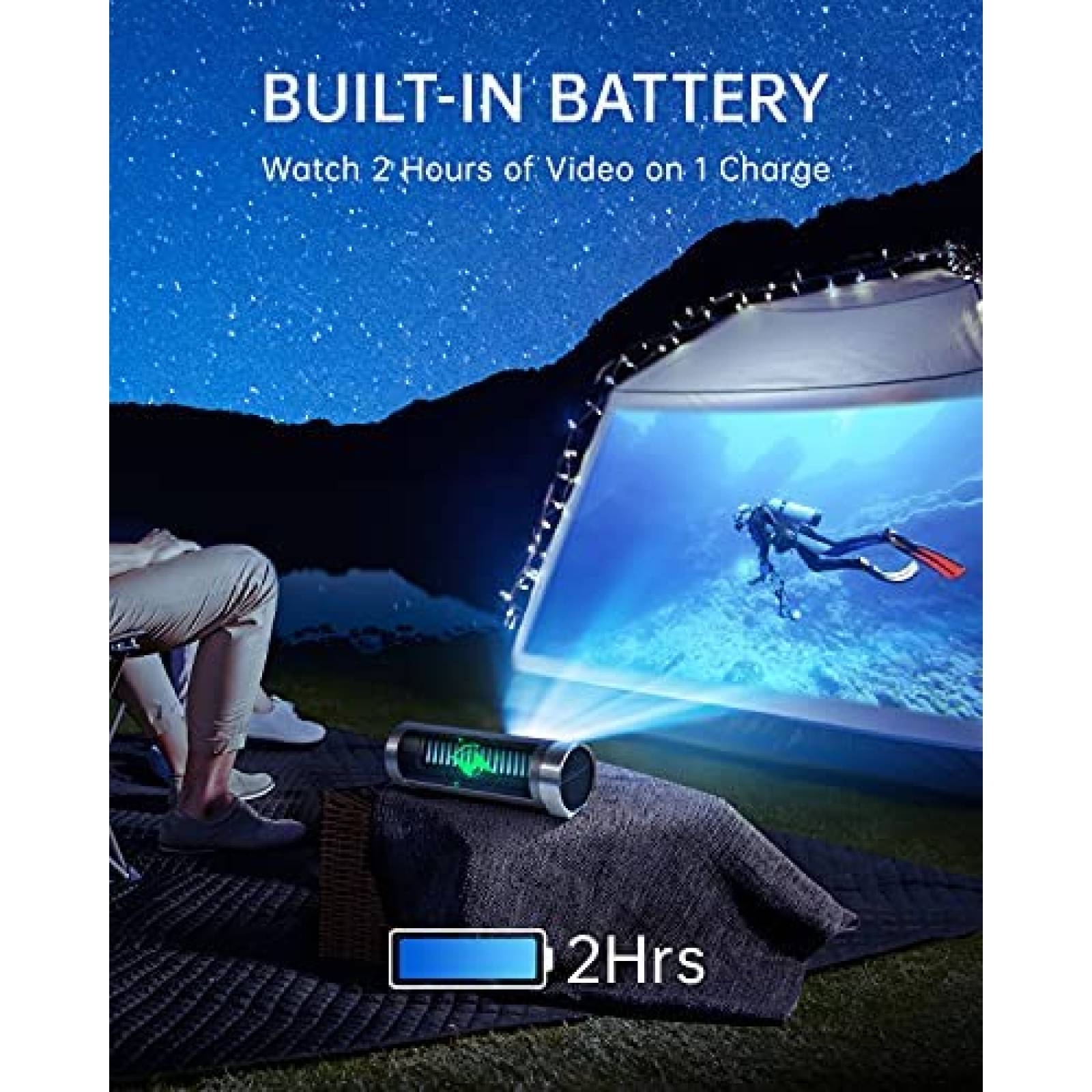 Proyector JMGO Explorer 380 Lumens Wi-Fi 3D FHD 1080P 4K