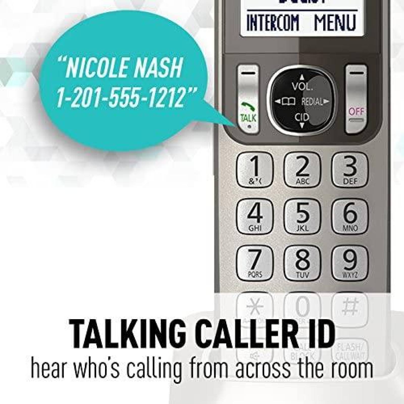 Sistema telefonico PANASONIC KX-TGF352N 3 pzs Contestador