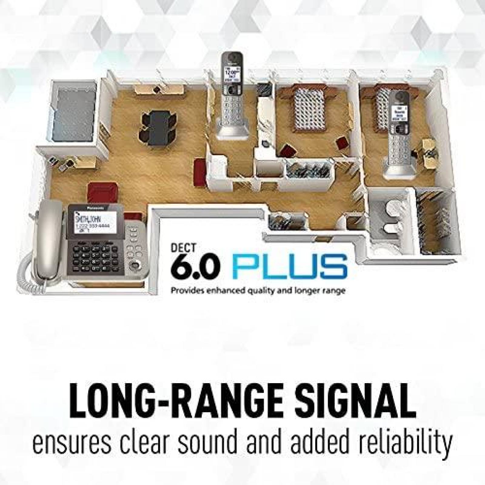 Sistema telefonico PANASONIC KX-TGF352N 3 pzs Contestador