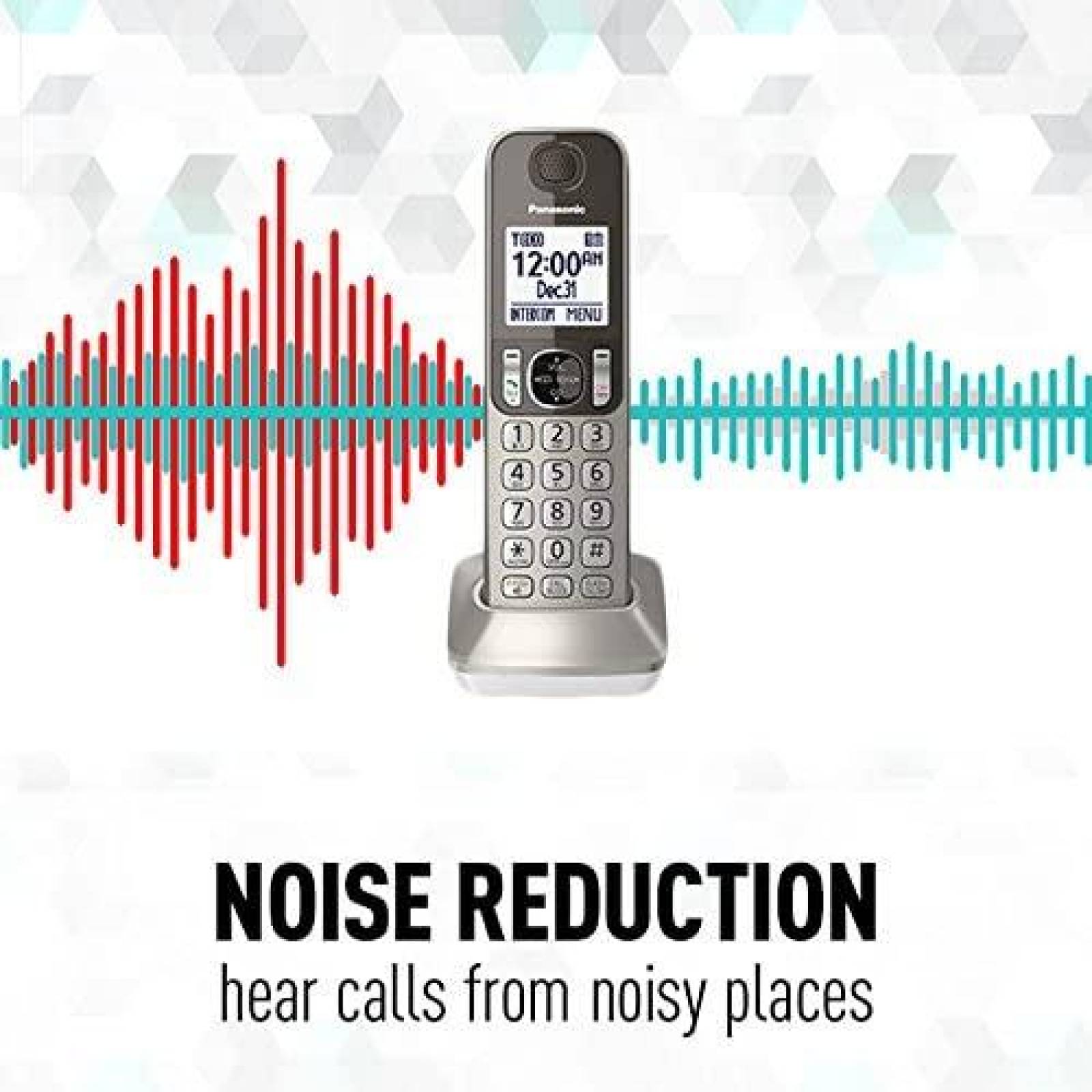 Sistema telefonico PANASONIC KX-TGF352N 3 pzs Contestador