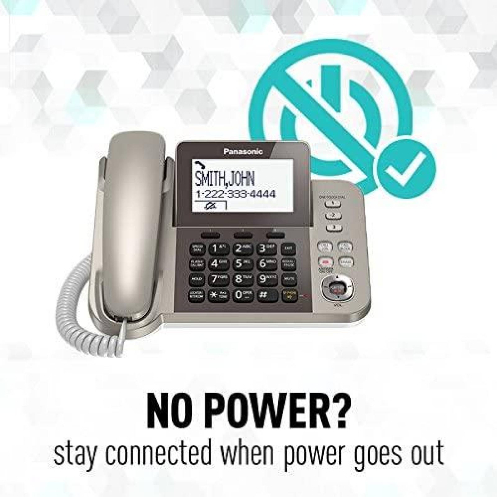 Sistema telefonico PANASONIC KX-TGF352N 3 pzs Contestador