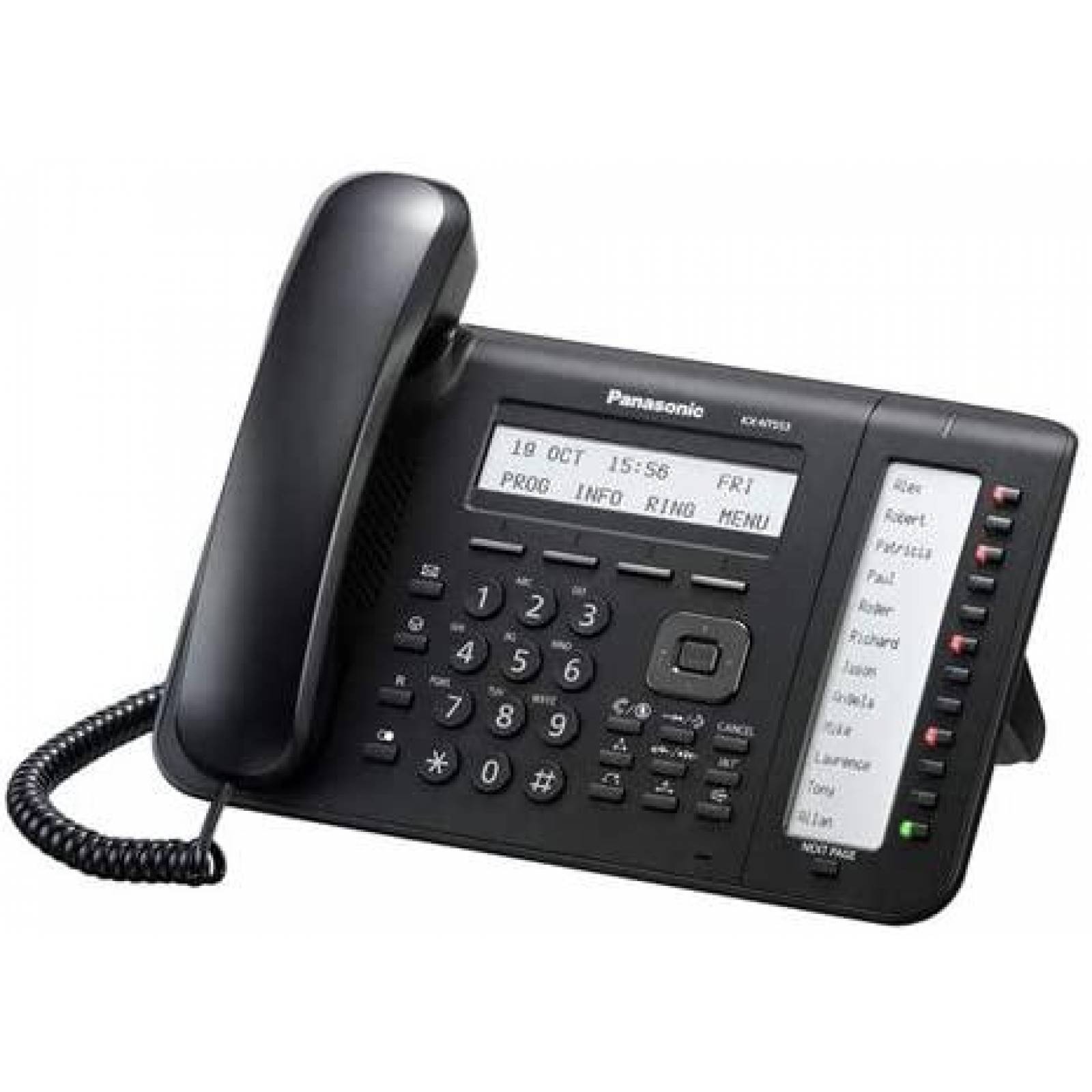 Telefono Fijo Panasonic KX-NT553-B 8.27"x11.42"x5.51" -Negro