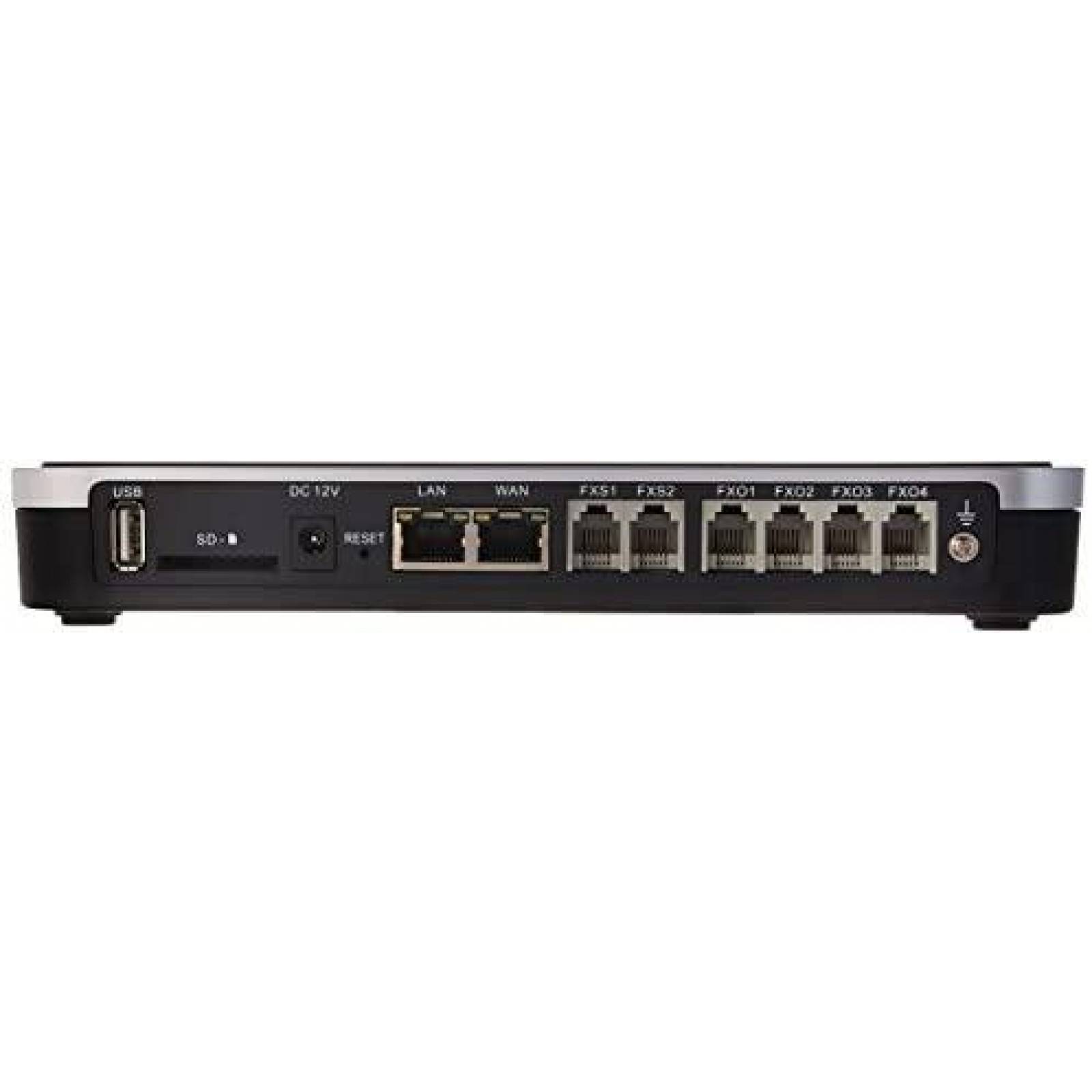 Puerto de telefono IP Grandstream UCM6204 4 FXO/2FXS -Negro