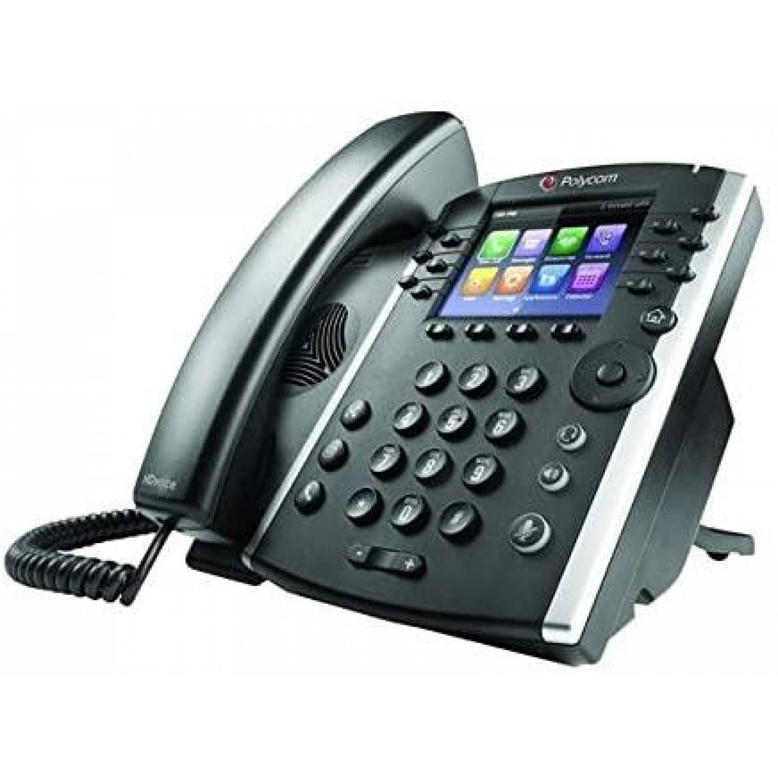 Telefono IP Polycom VVX 411 de 12 lineas Gigabit PoE -Negro