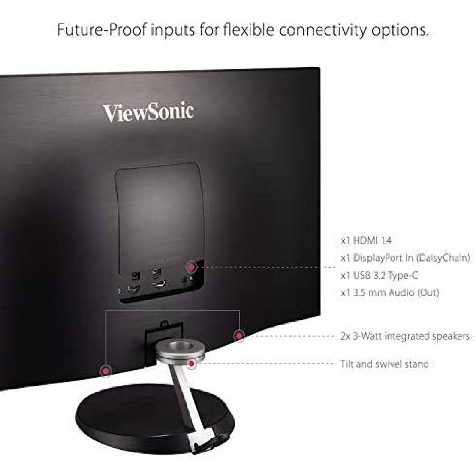 Monitor ViewSonic VX2785-2K-MHDU 27'' 1440p -Negro