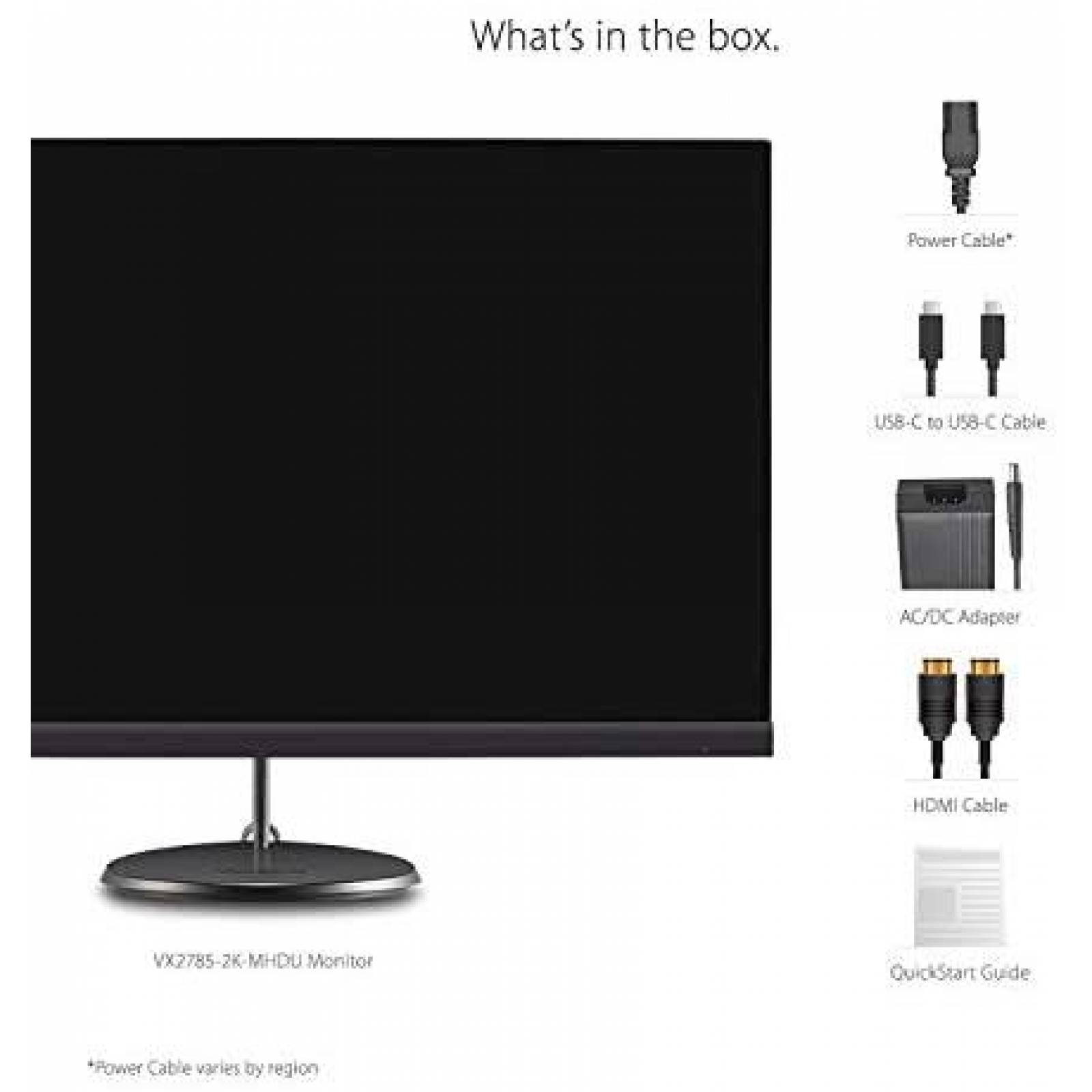 Monitor ViewSonic VX2785-2K-MHDU 27'' 1440p -Negro