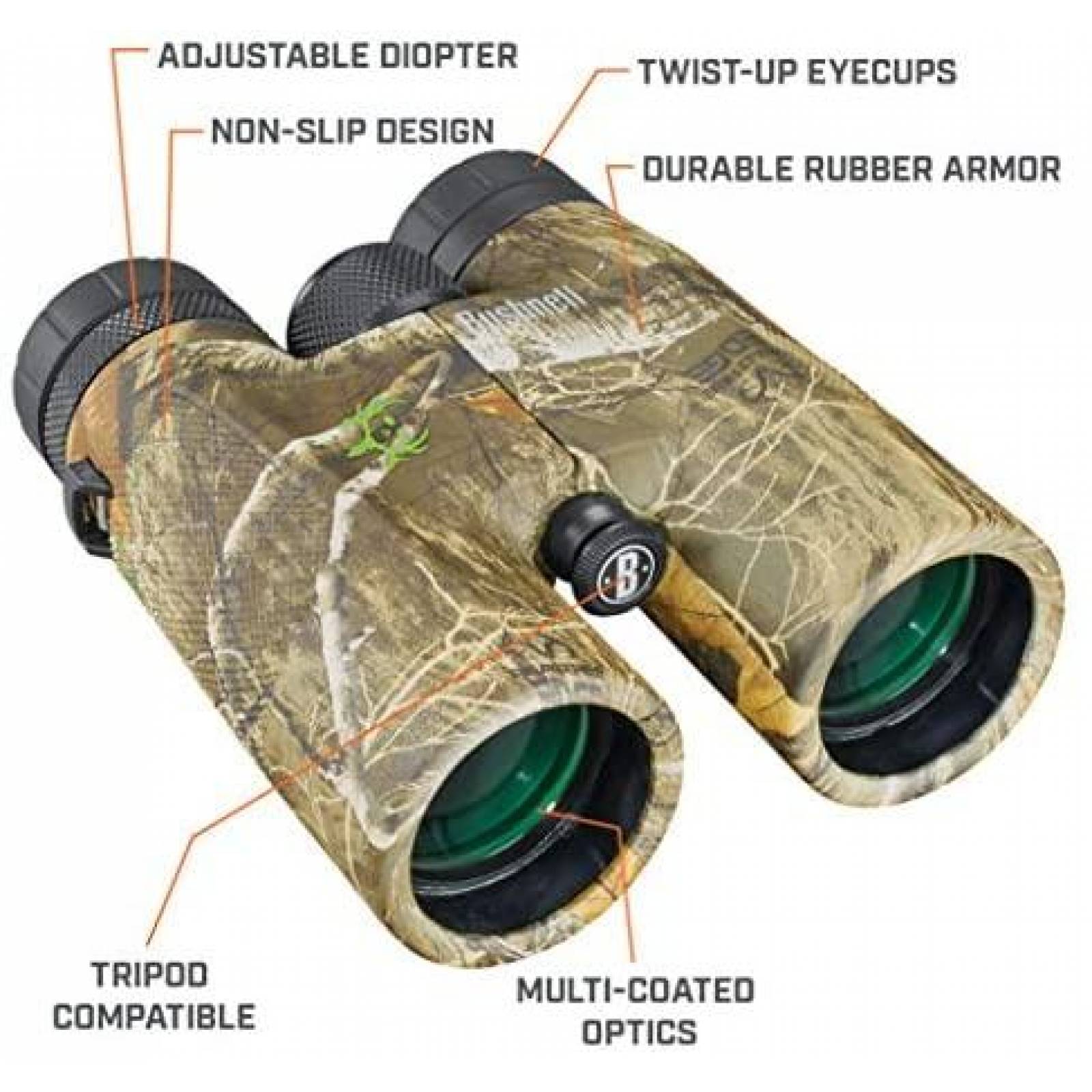 Binoculares Bushnell BoneCollector Alta calidad -Verde
