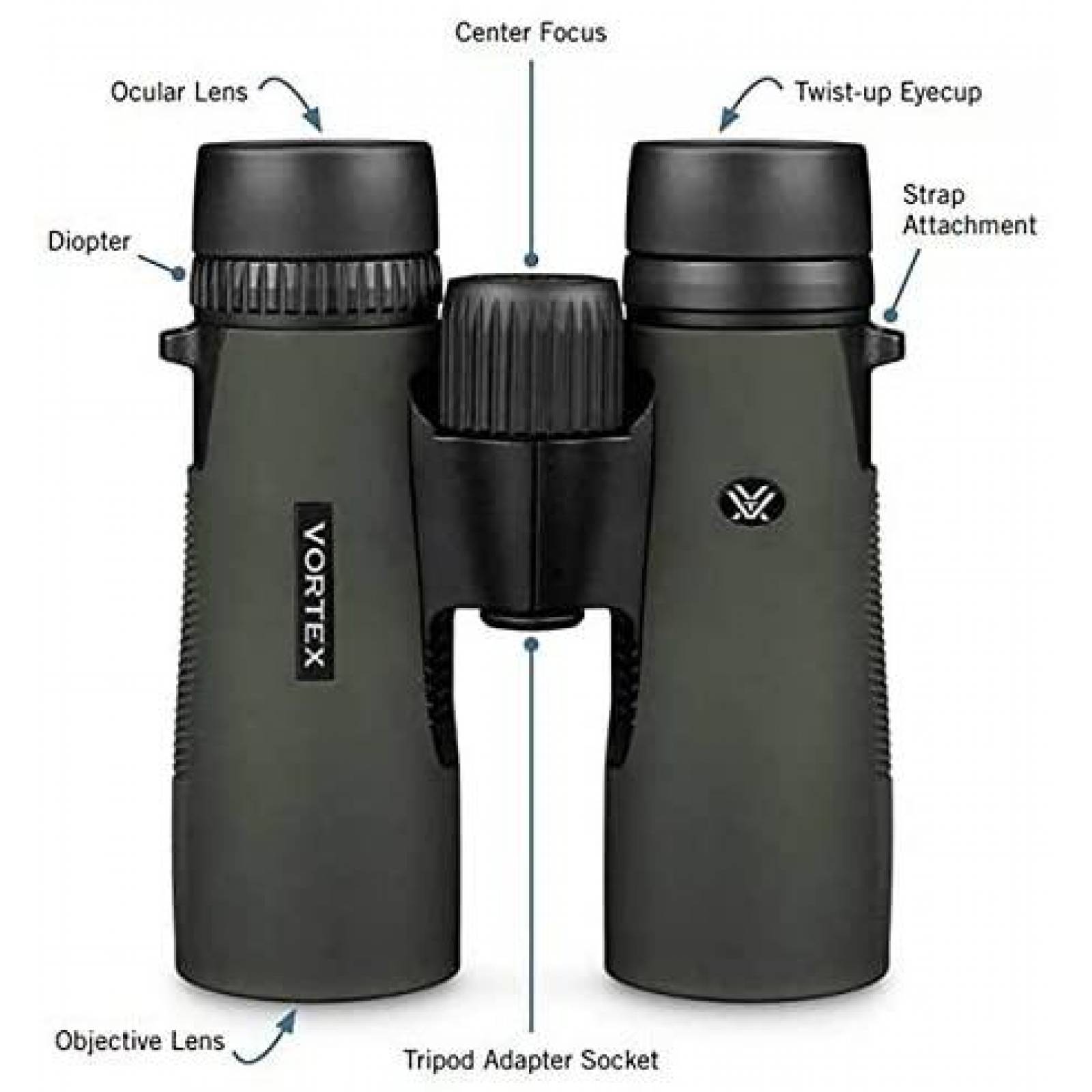 Binoculares Vortex Optics Diamondback 8x42 HD -Negro