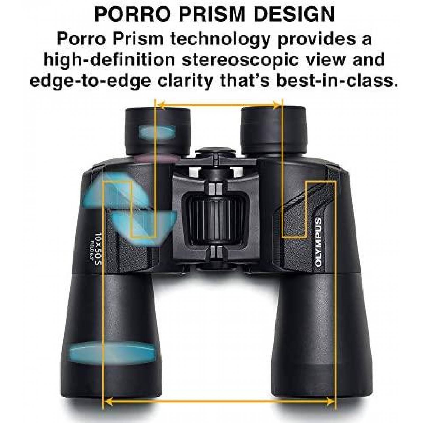 Binoculares Olympus 10x50 Ligeros Ergonomicos Profesionales