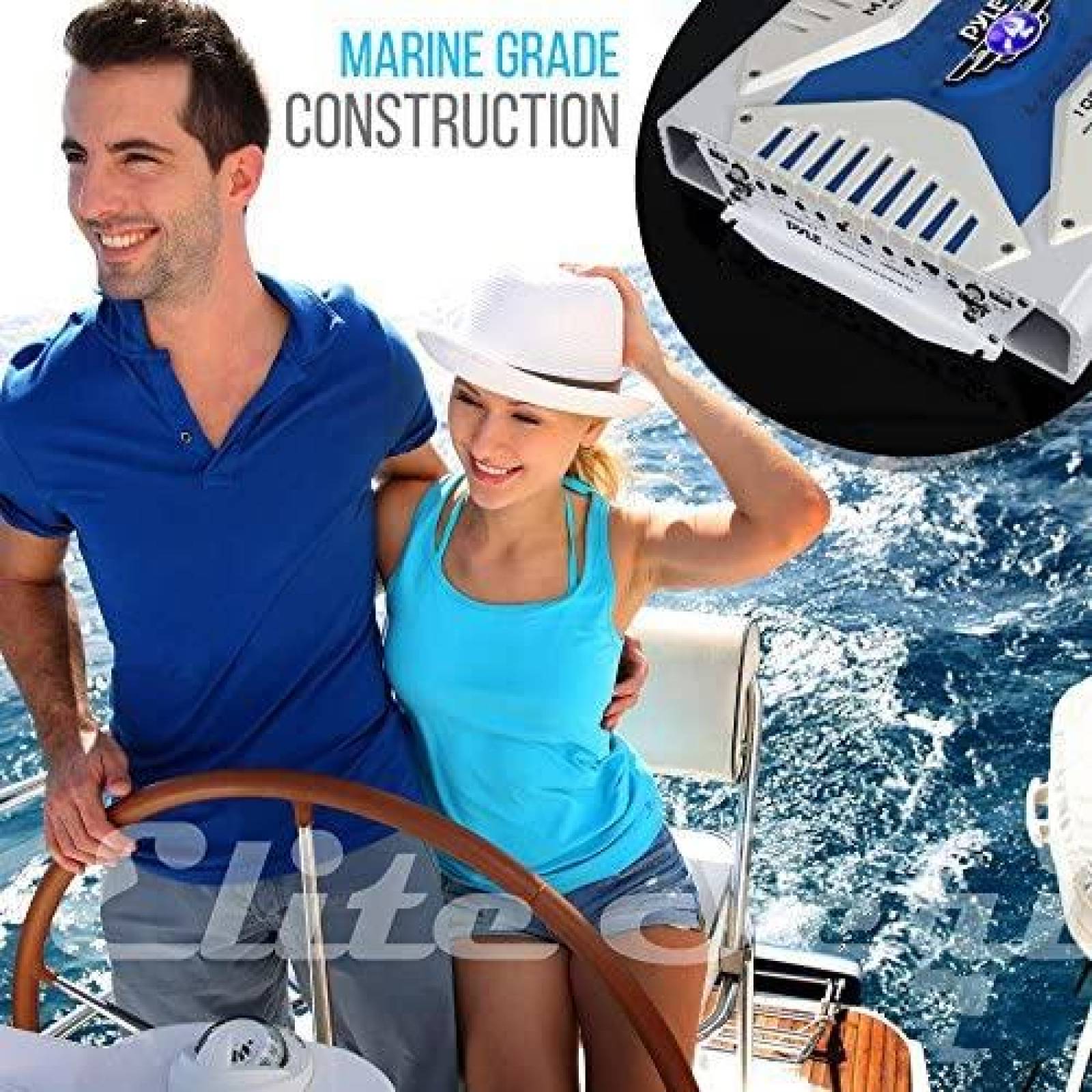 Amplificador Pyle 1000 Watts de 4 Canales -Blanco