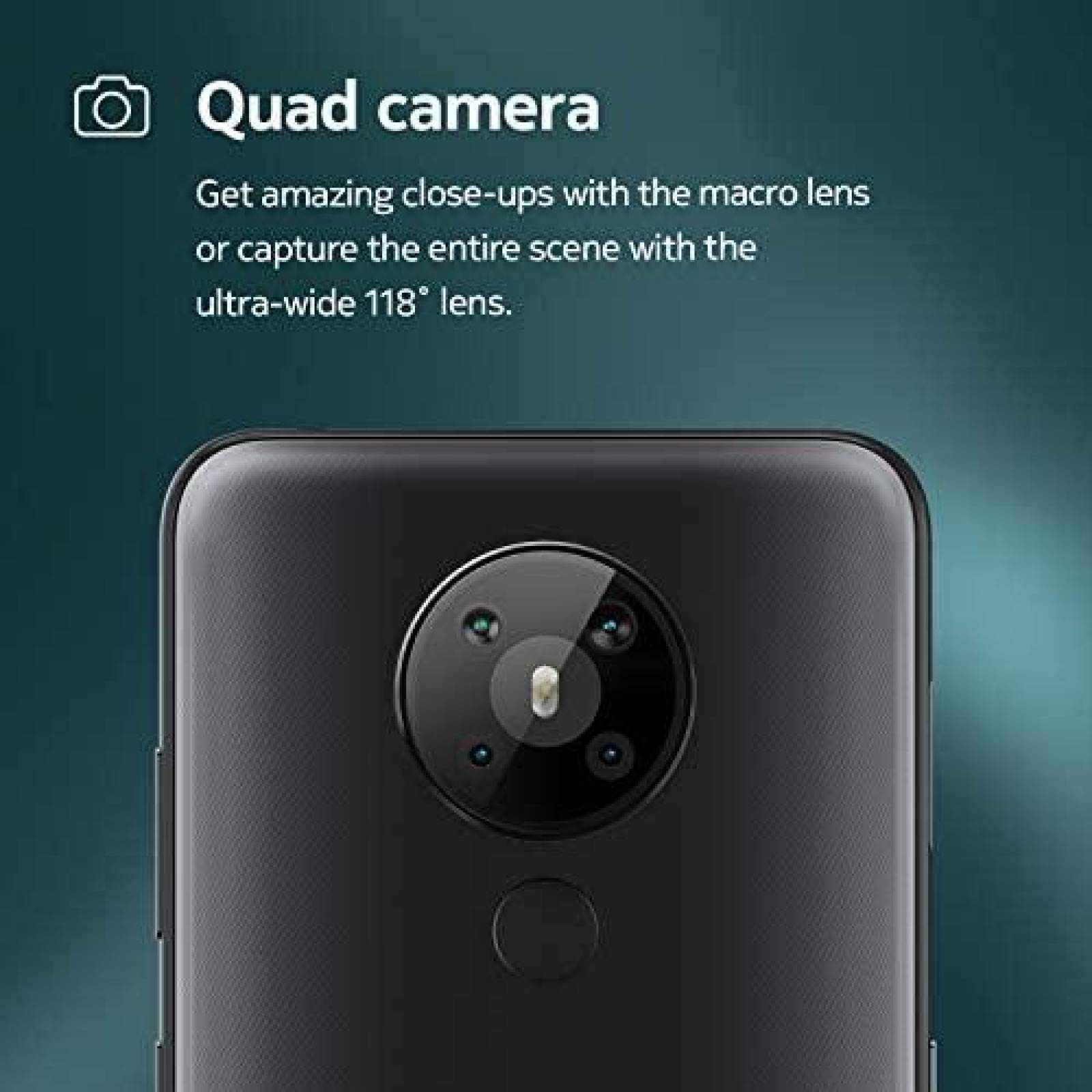 Celular Nokia 5.3 Android 10 4/64GB 6.55'' 13MP -Negro