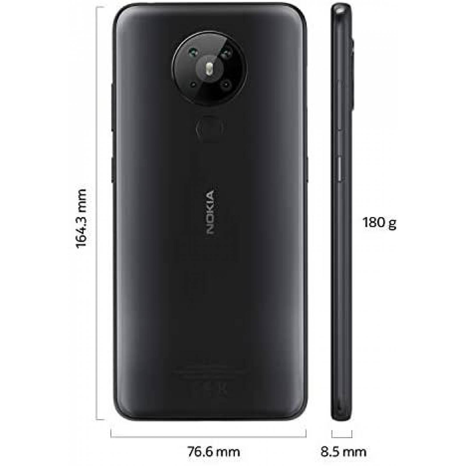 Celular Nokia 5.3 Android 10 4/64GB 6.55'' 13MP -Negro
