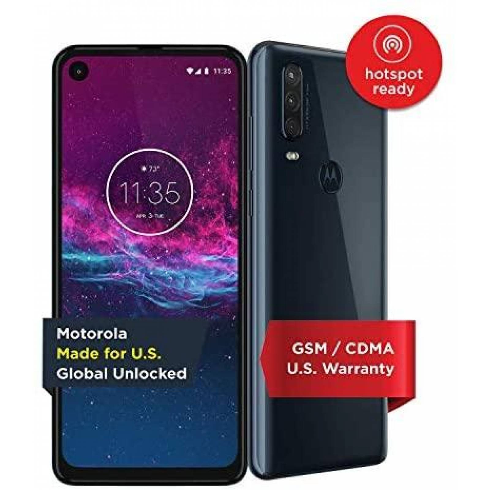 Celular Motorola One Action 4/128GB 16MP 4G 6.3'' -Azul