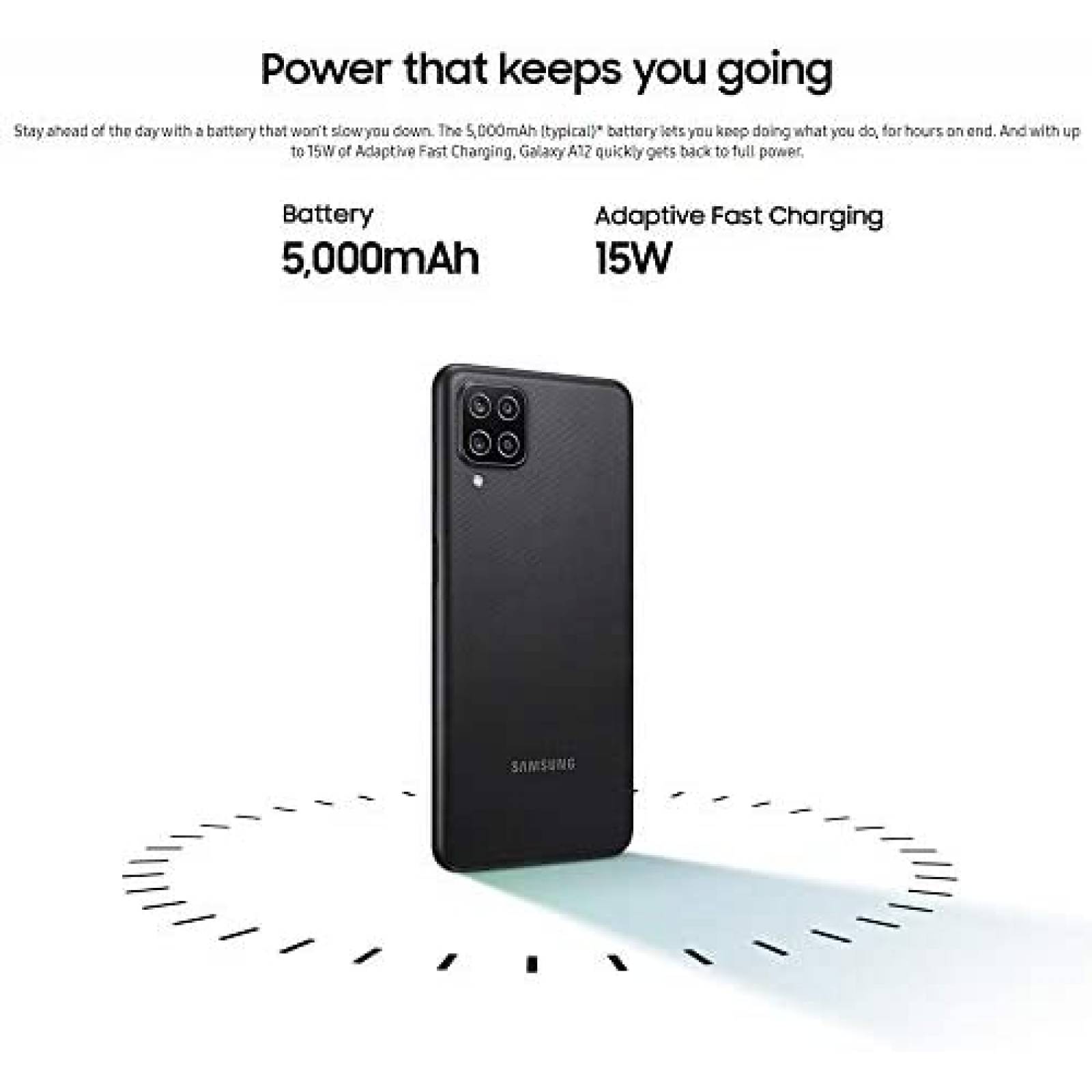 Smartphone Samsung Galaxy A12 64GB disbloqueado -Negro