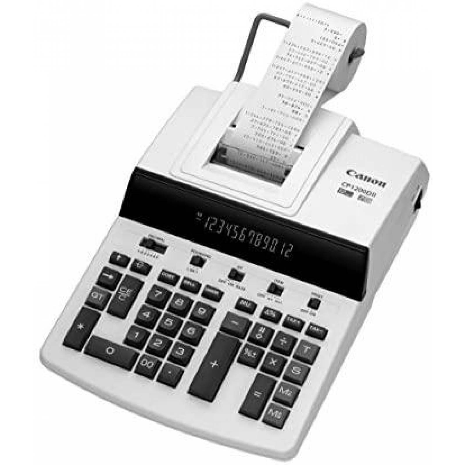 Calculadora ticket Canon CP1200DII 5.8x11x17" -Negro