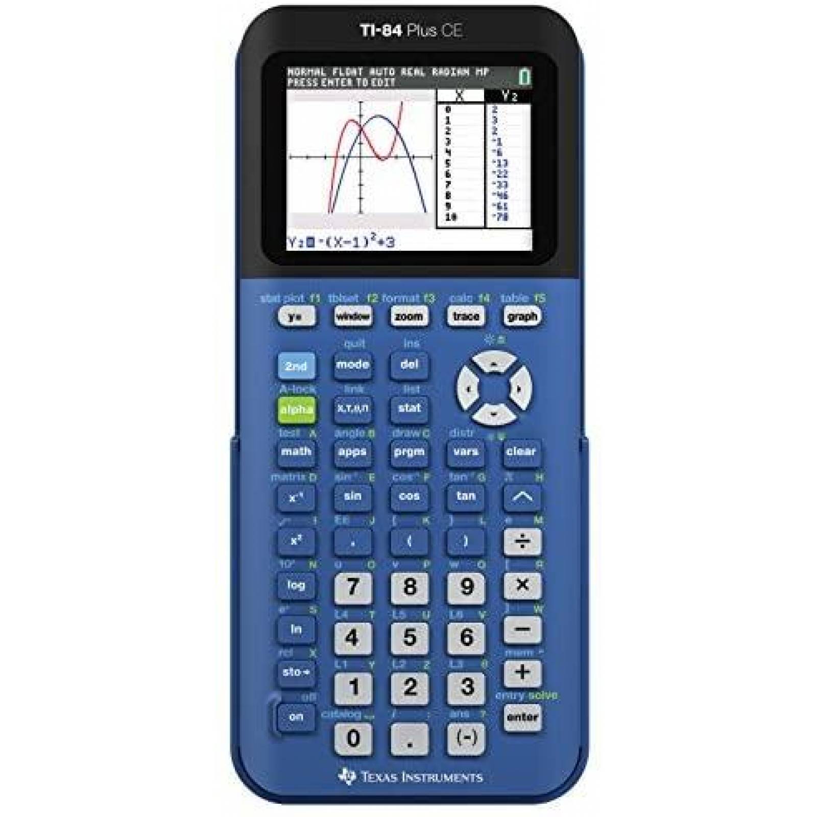 Calculadora Grafica Texas Instruments TI-84 Plus CE -Azul