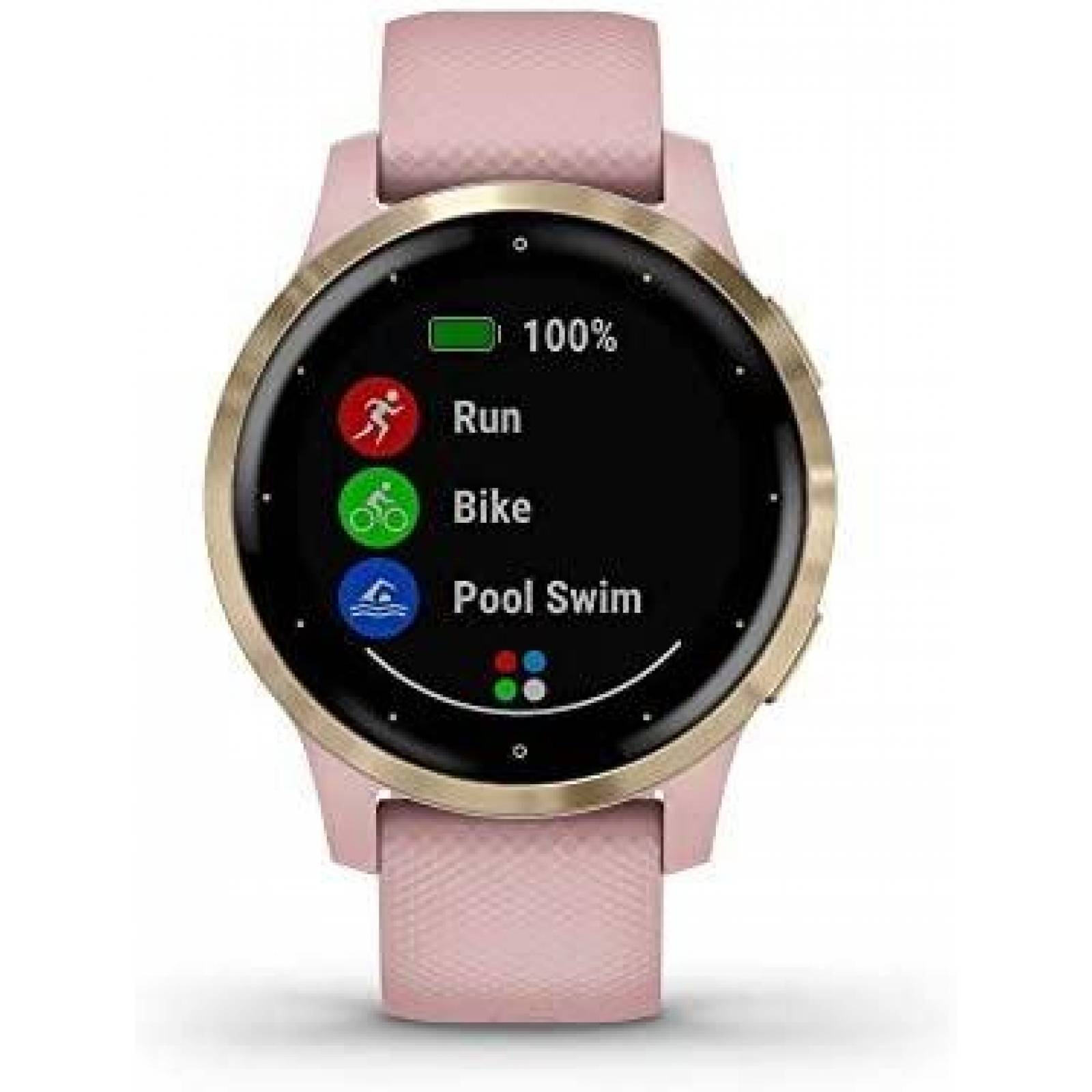 Smarthwatch Garmin Vivoactive 4S Con Correa y GPS -Rosa