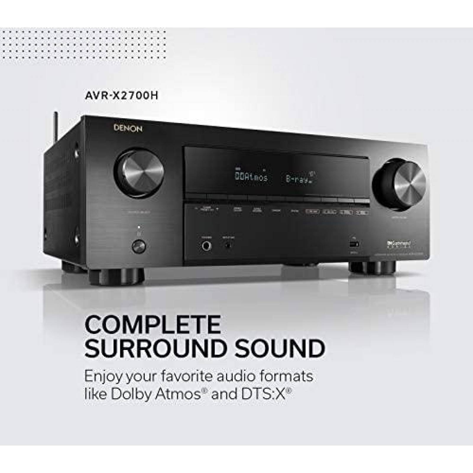 Receptor AV Denon AVRX2700H Ultra HD Compatible con Alexa