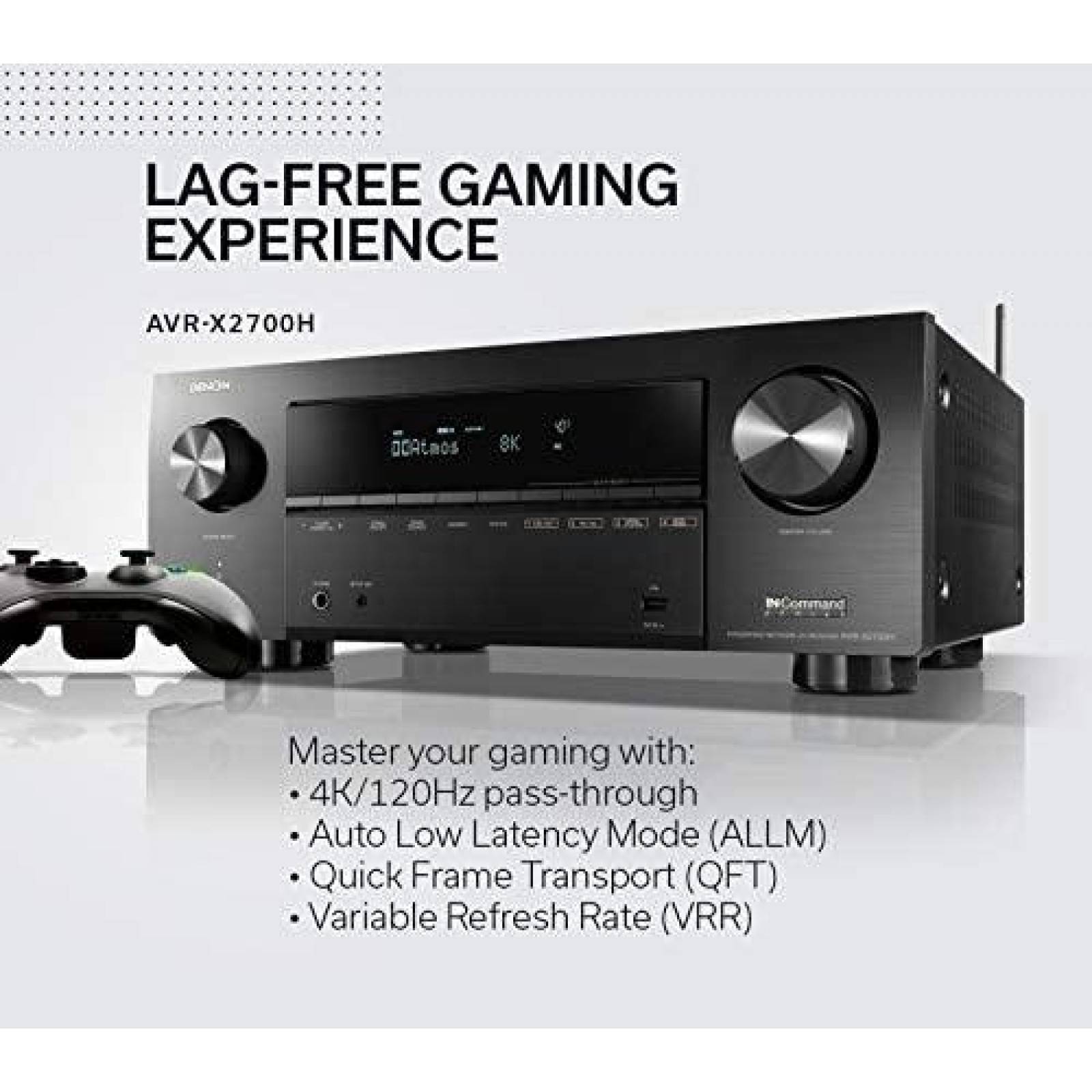 Receptor AV Denon AVRX2700H Ultra HD Compatible con Alexa