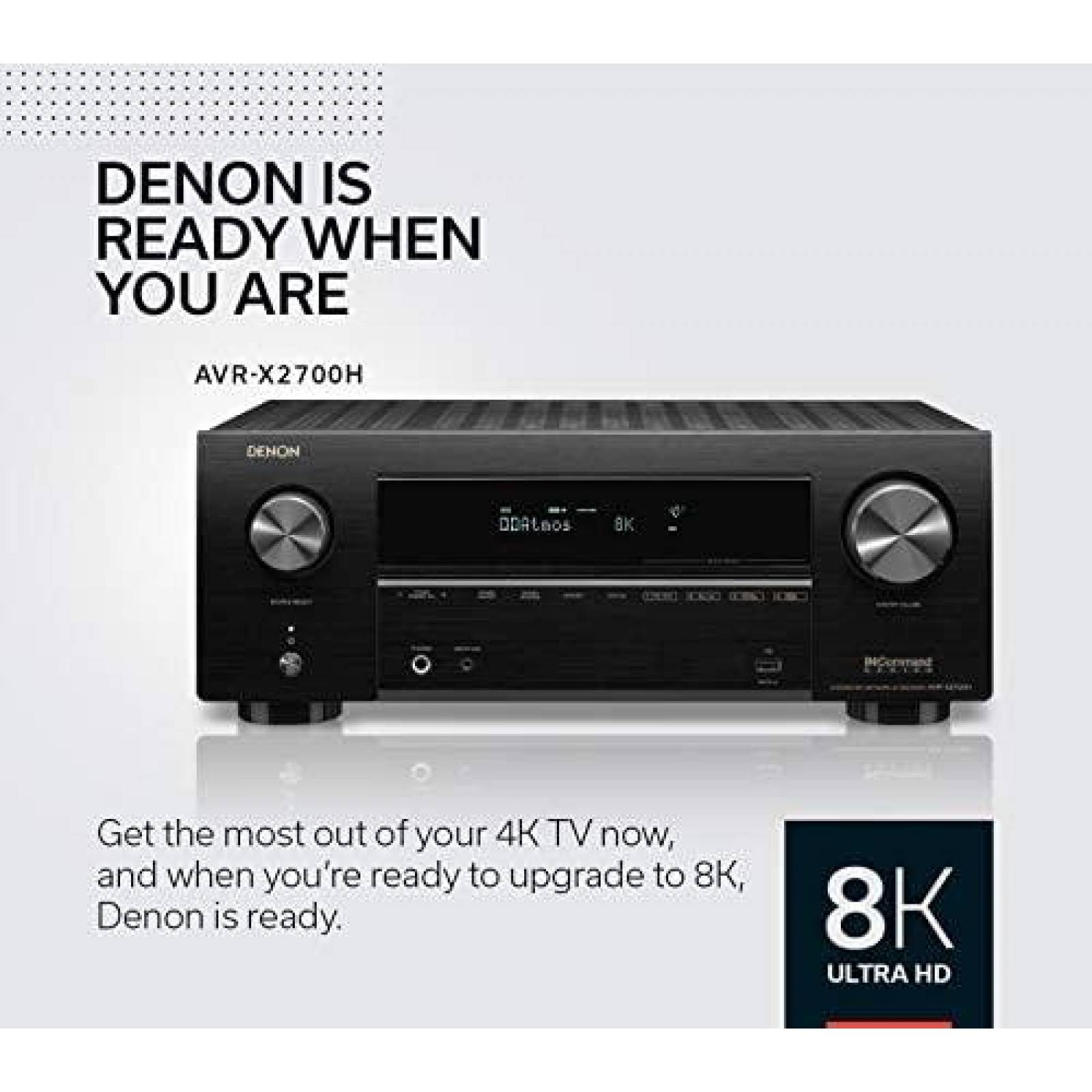Receptor AV Denon AVRX2700H Ultra HD Compatible con Alexa