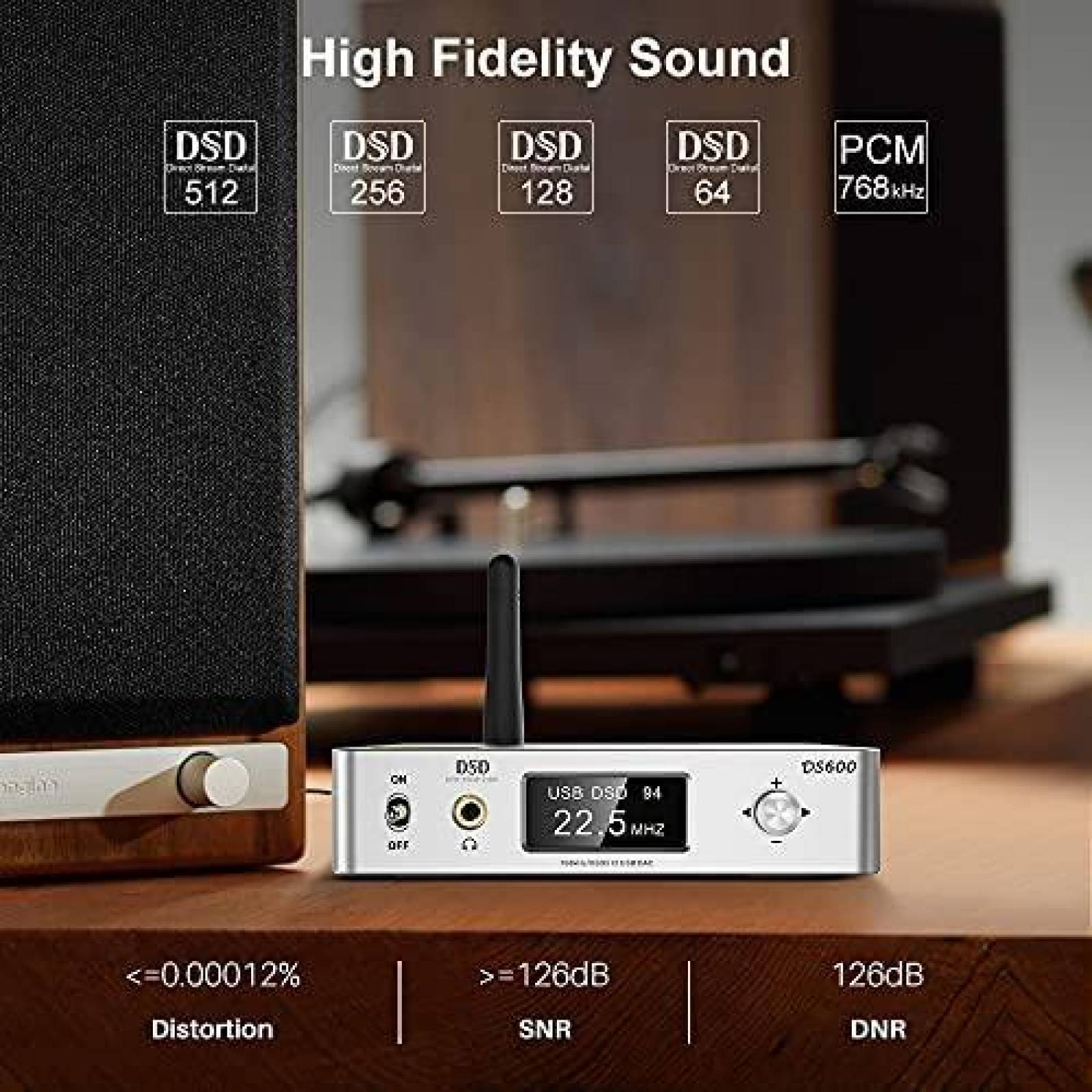 Decodificador DAC 1Mii Lavaudio DS600 Amplificador Audifonos